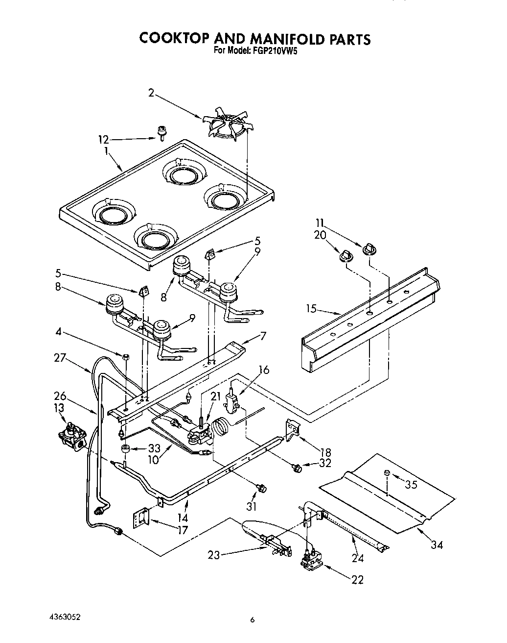 04 - COOKTOP AND MANIFOLD, LIT/OPTIONAL