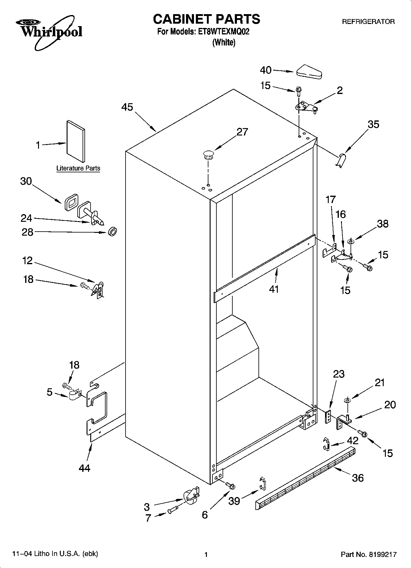 01 - CABINET PARTS