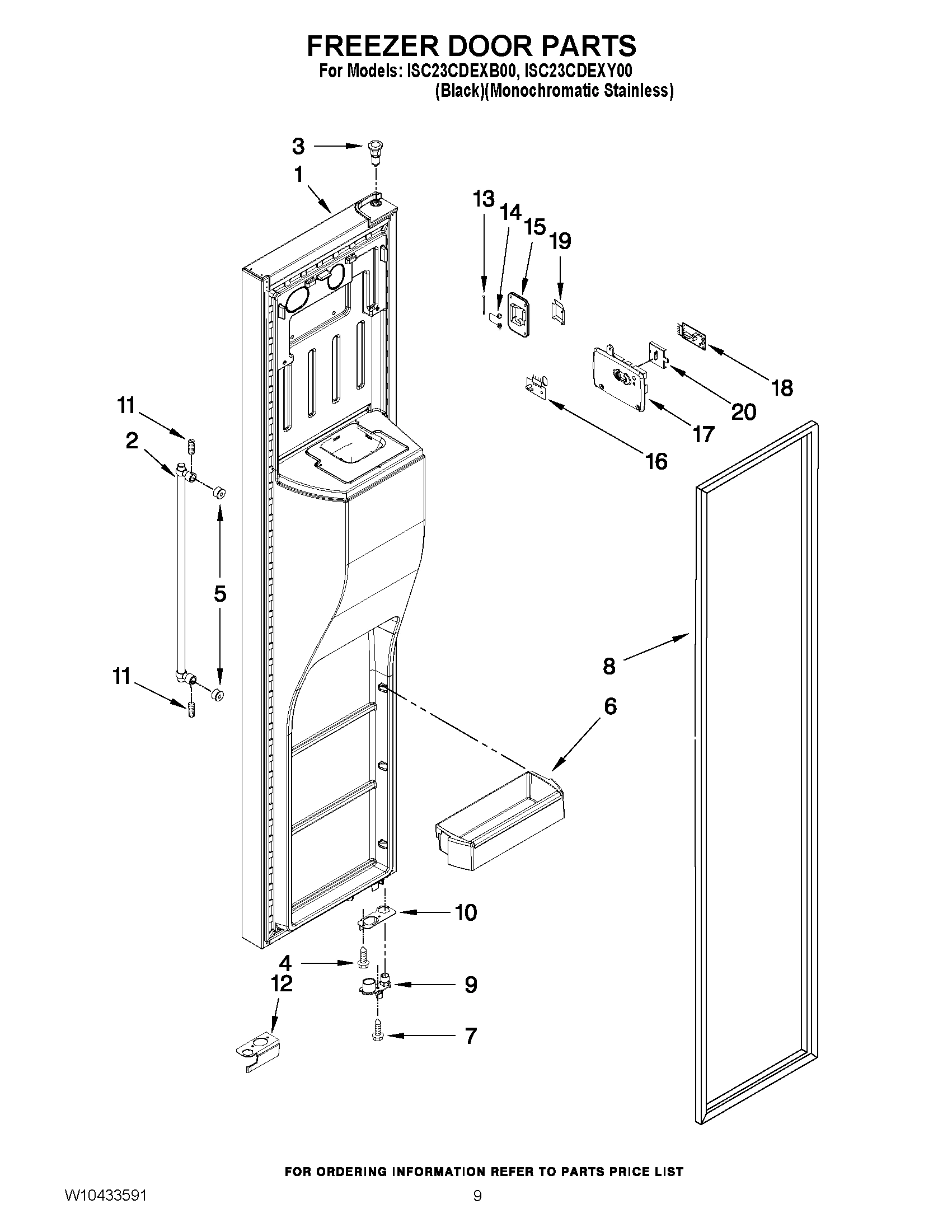07 - FREEZER DOOR PARTS
