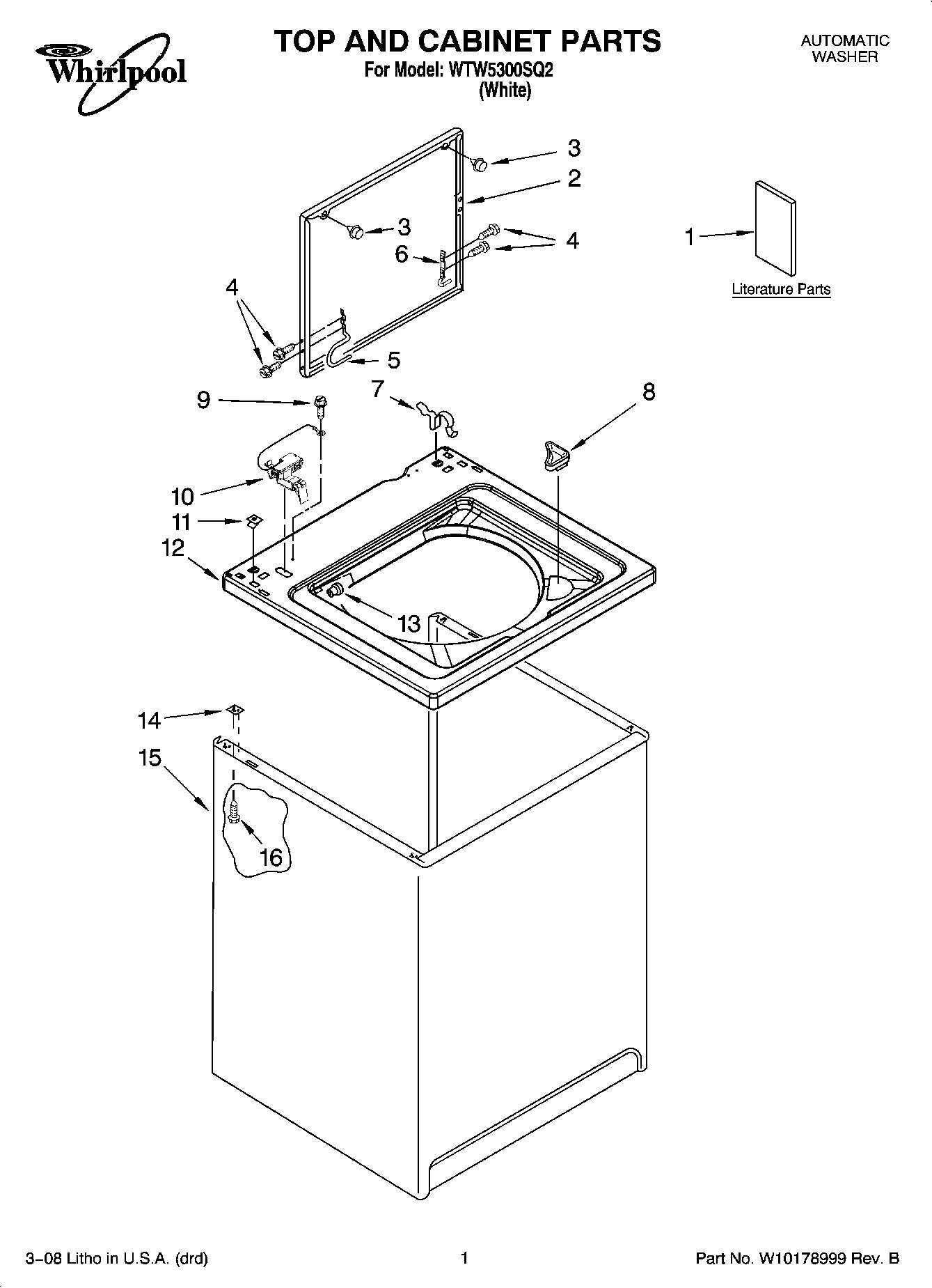 01 - TOP AND CABINET PARTS