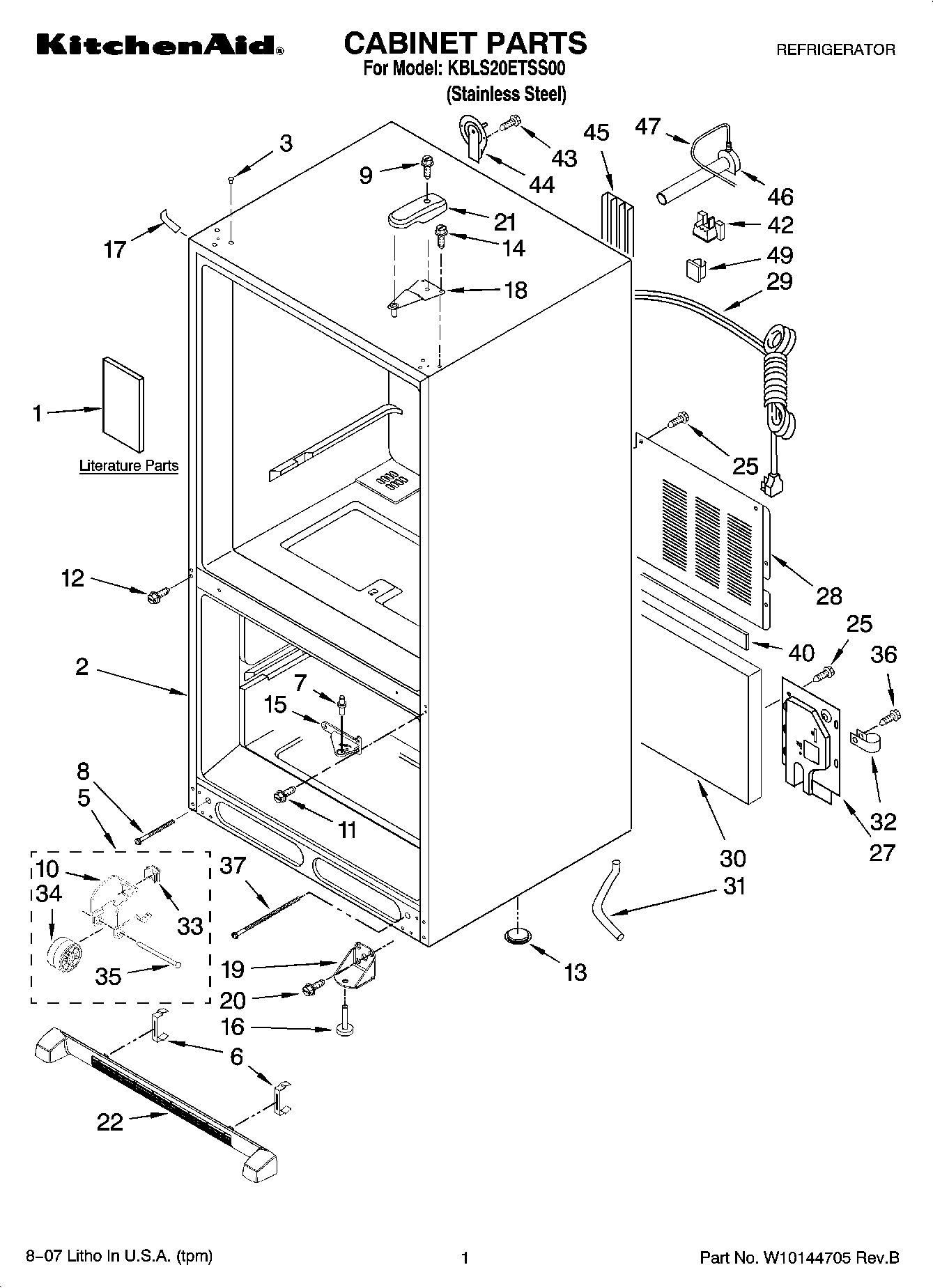 01 - CABINET PARTS