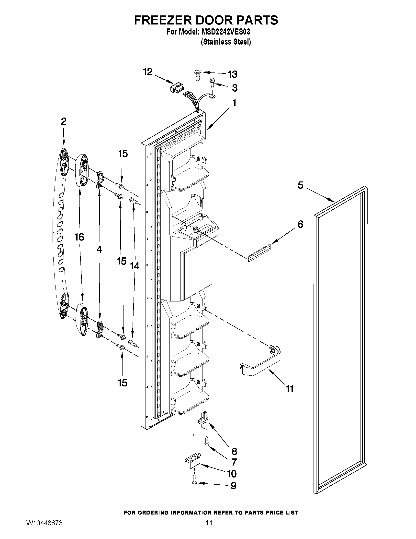 07 - FREEZER DOOR PARTS