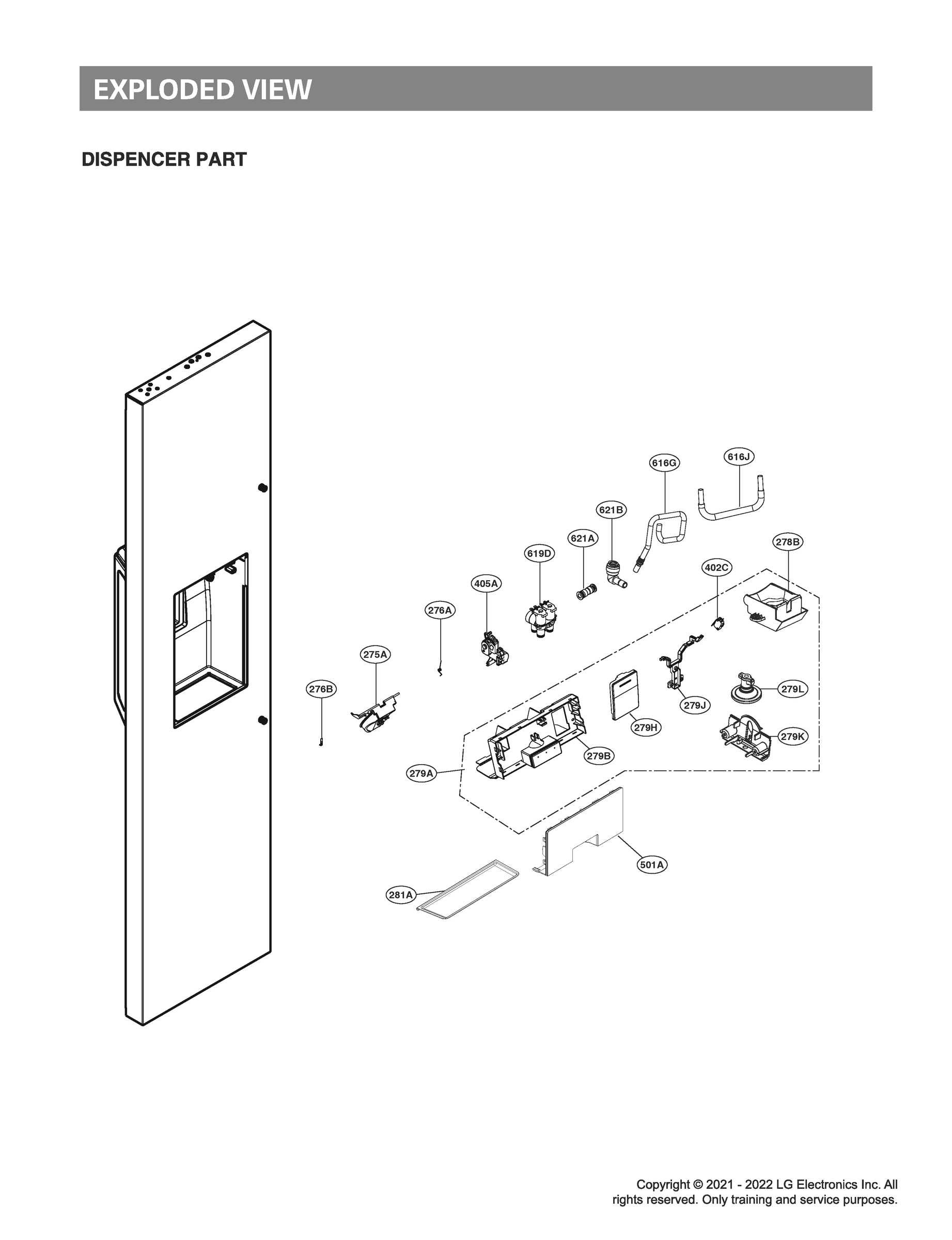 DISPENSER PARTS