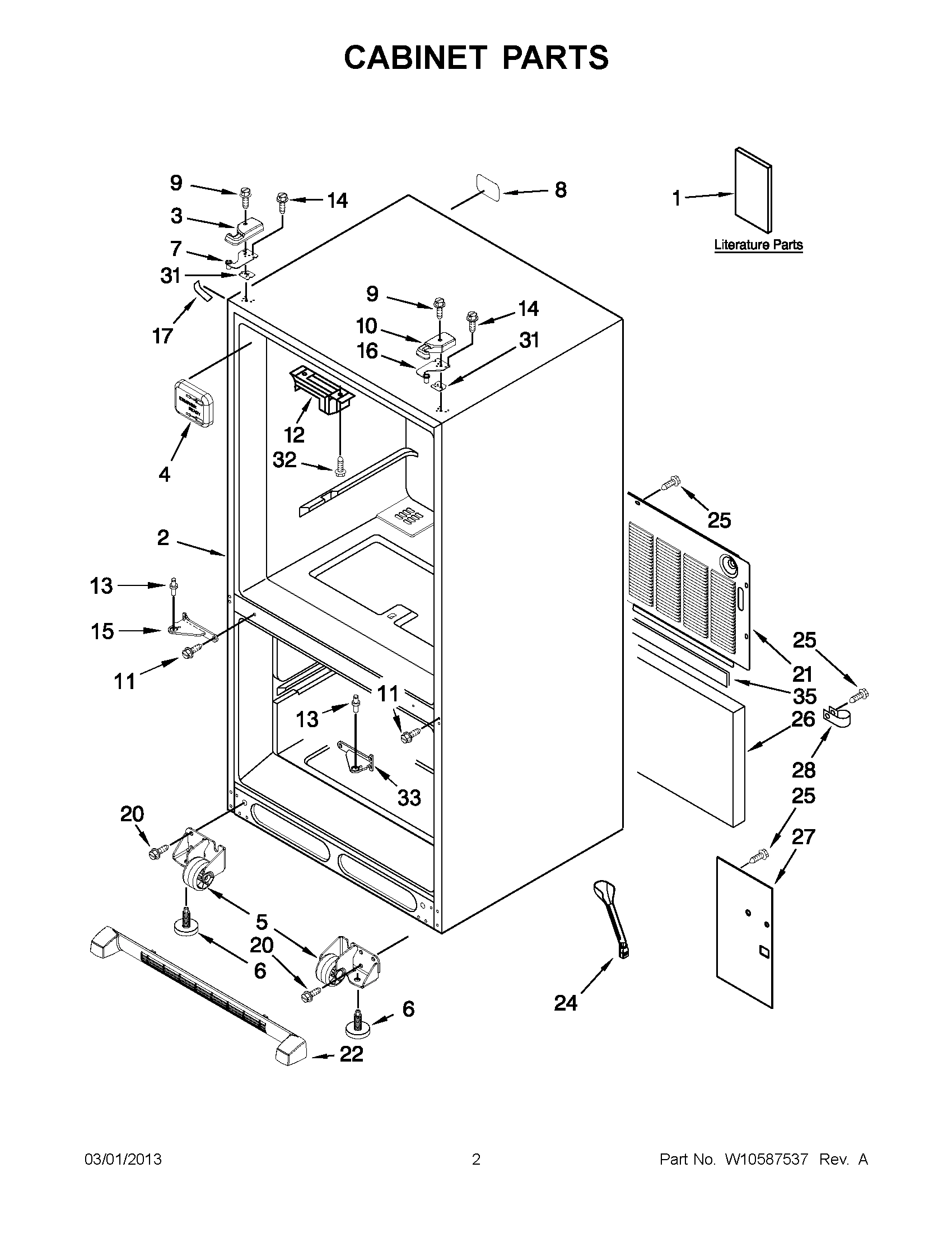 01 - CABINET PARTS