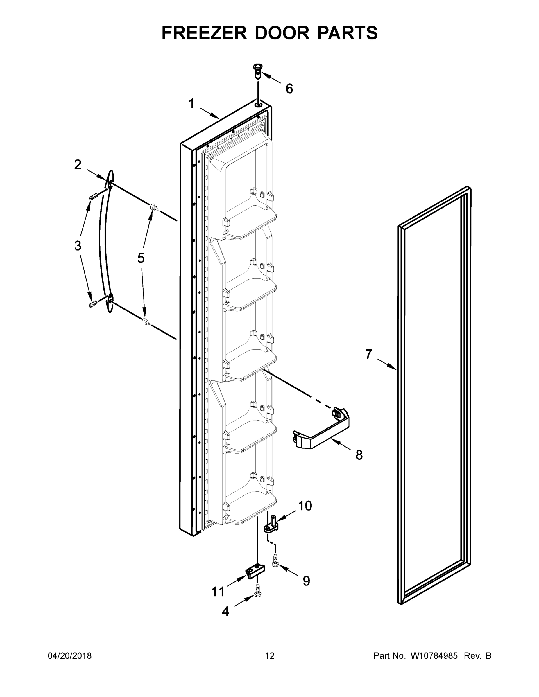 07 - FREEZER DOOR PARTS