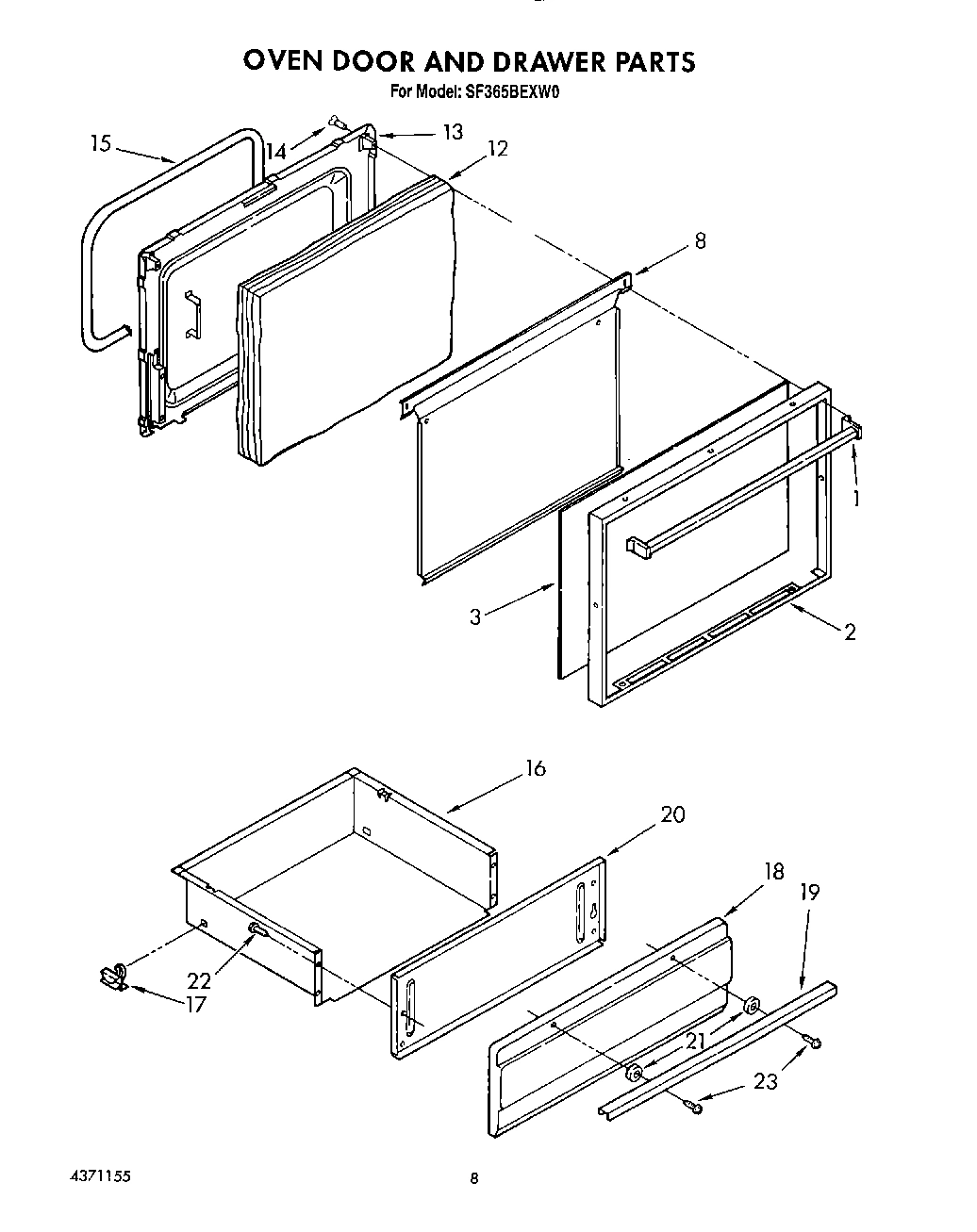 08 - OVEN DOOR AND DRAWER