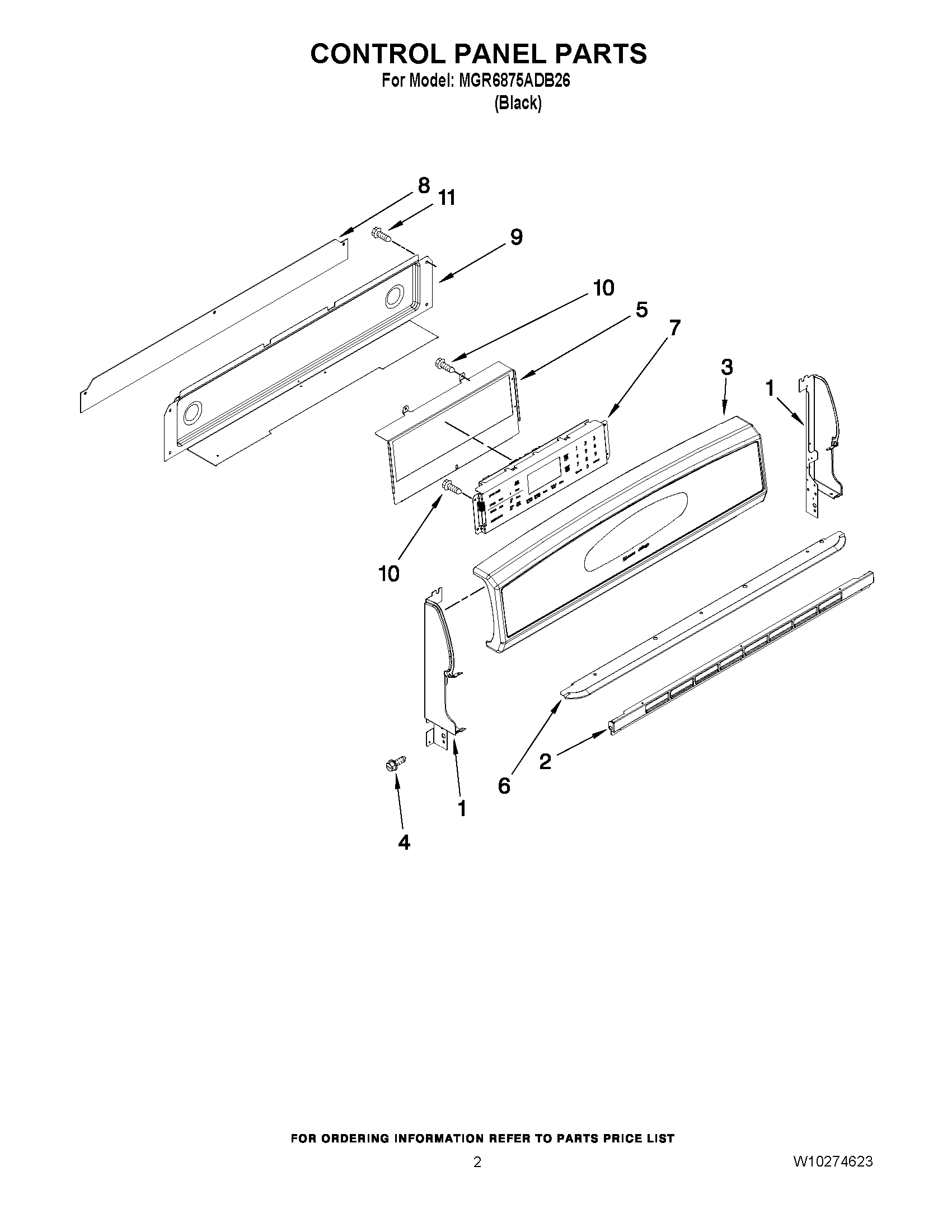 02 - CONTROL PANEL PARTS