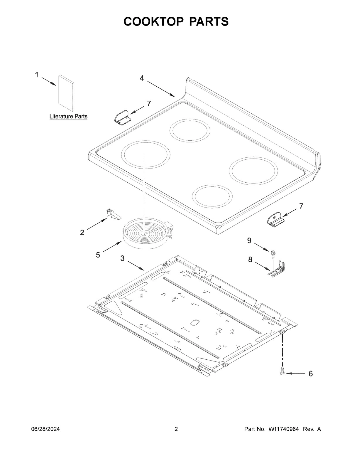 02 - COOKTOP PARTS