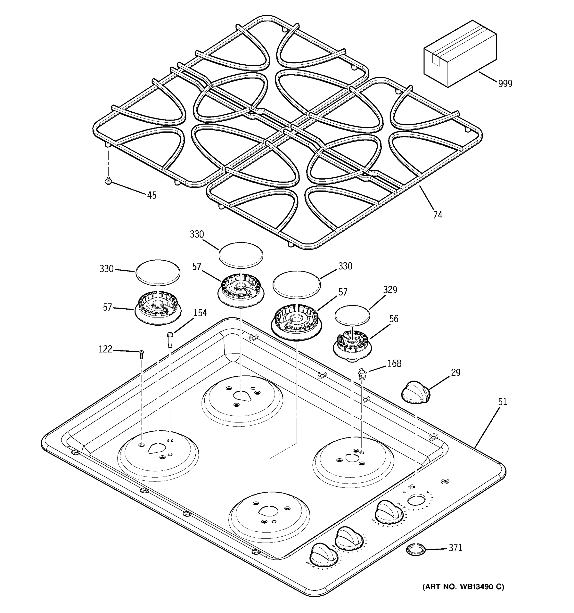 CONTROL PANEL & COOKTOP