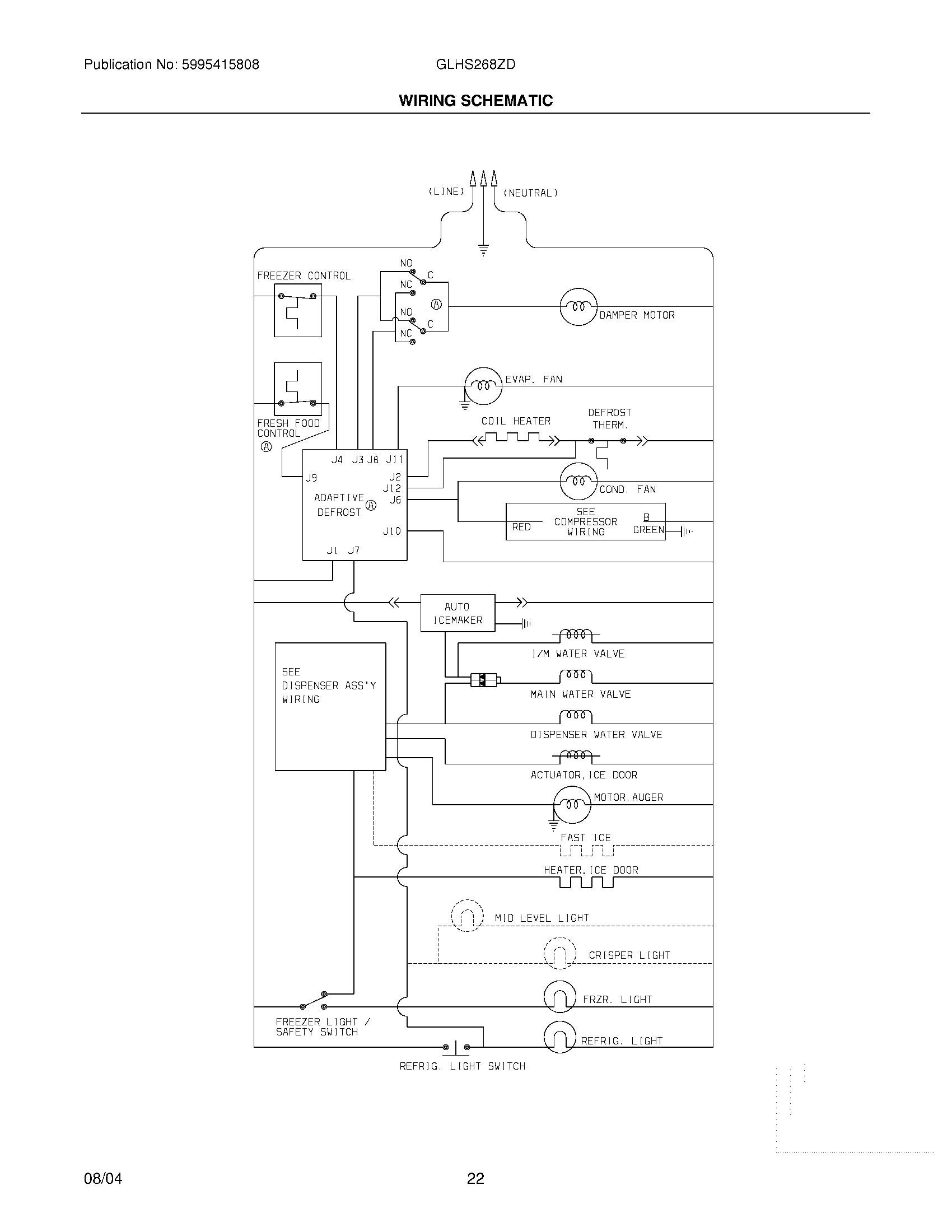 22 - WIRING SCHEMATIC