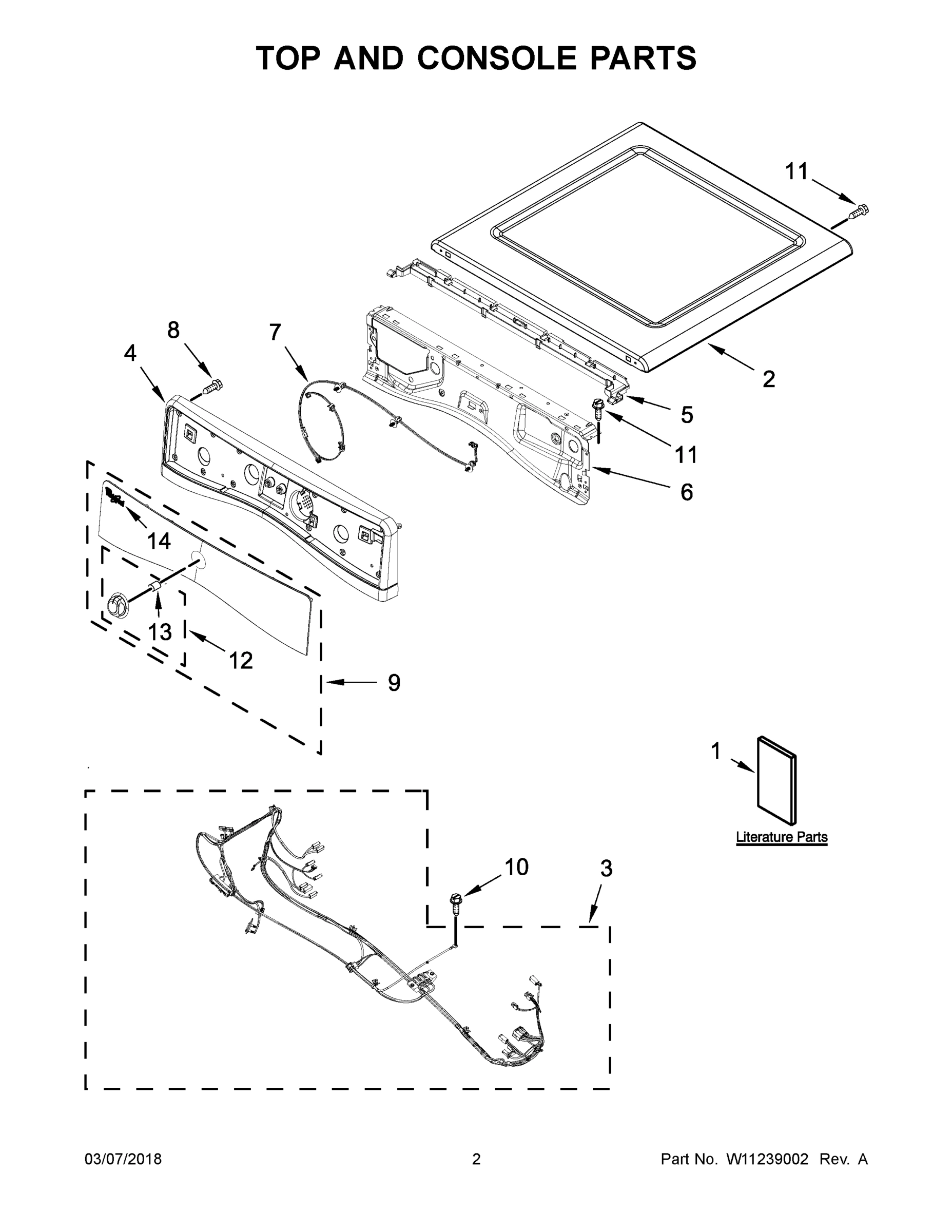 02 - TOP AND CONSOLE PARTS
