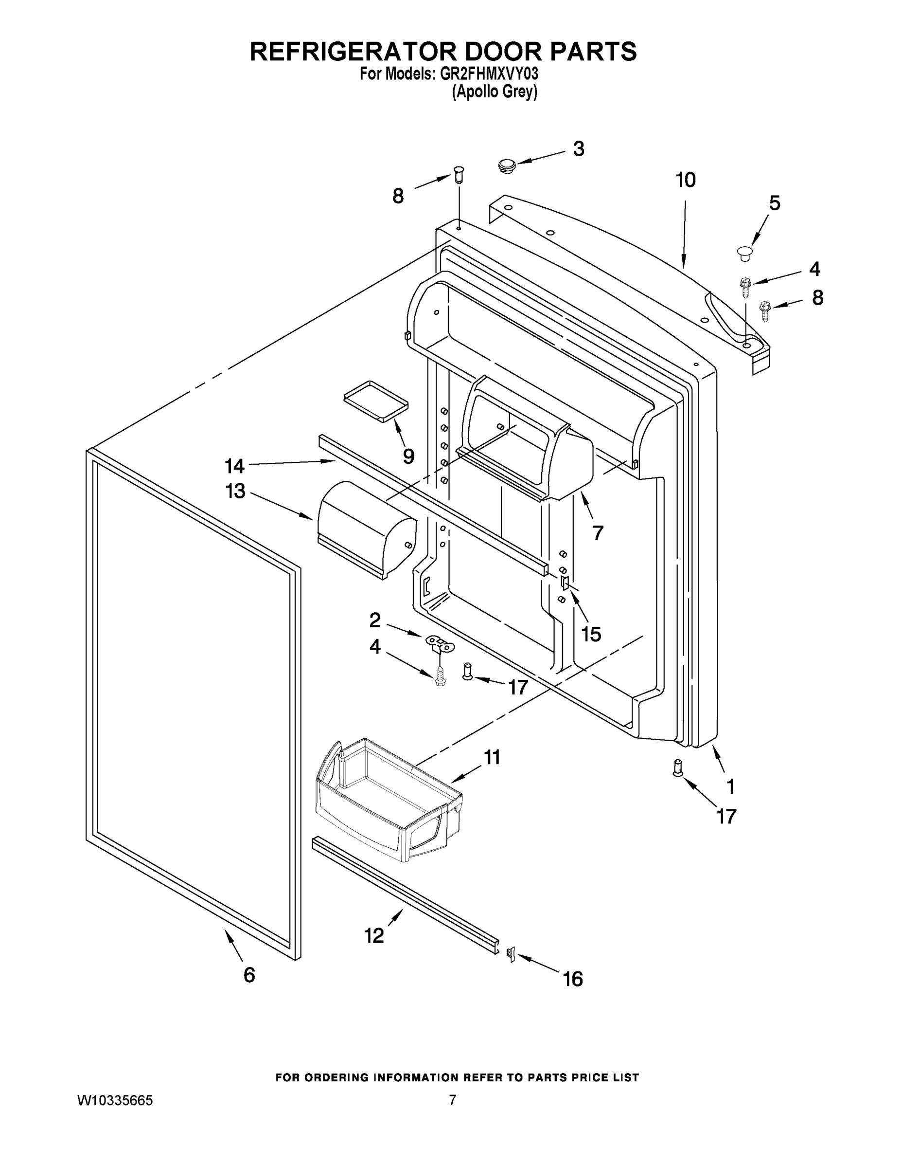 04 - REFRIGERATOR DOOR PARTS