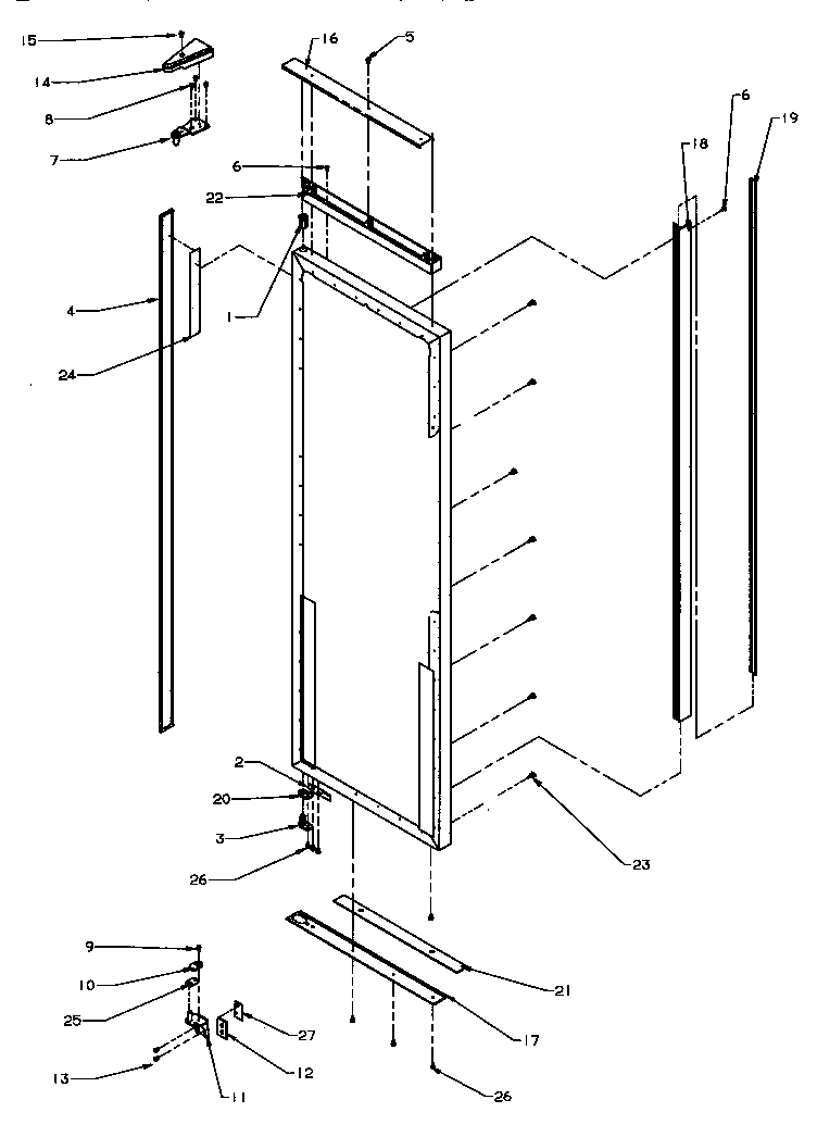 09 - REF DOOR, HINGE & TRIM PARTS