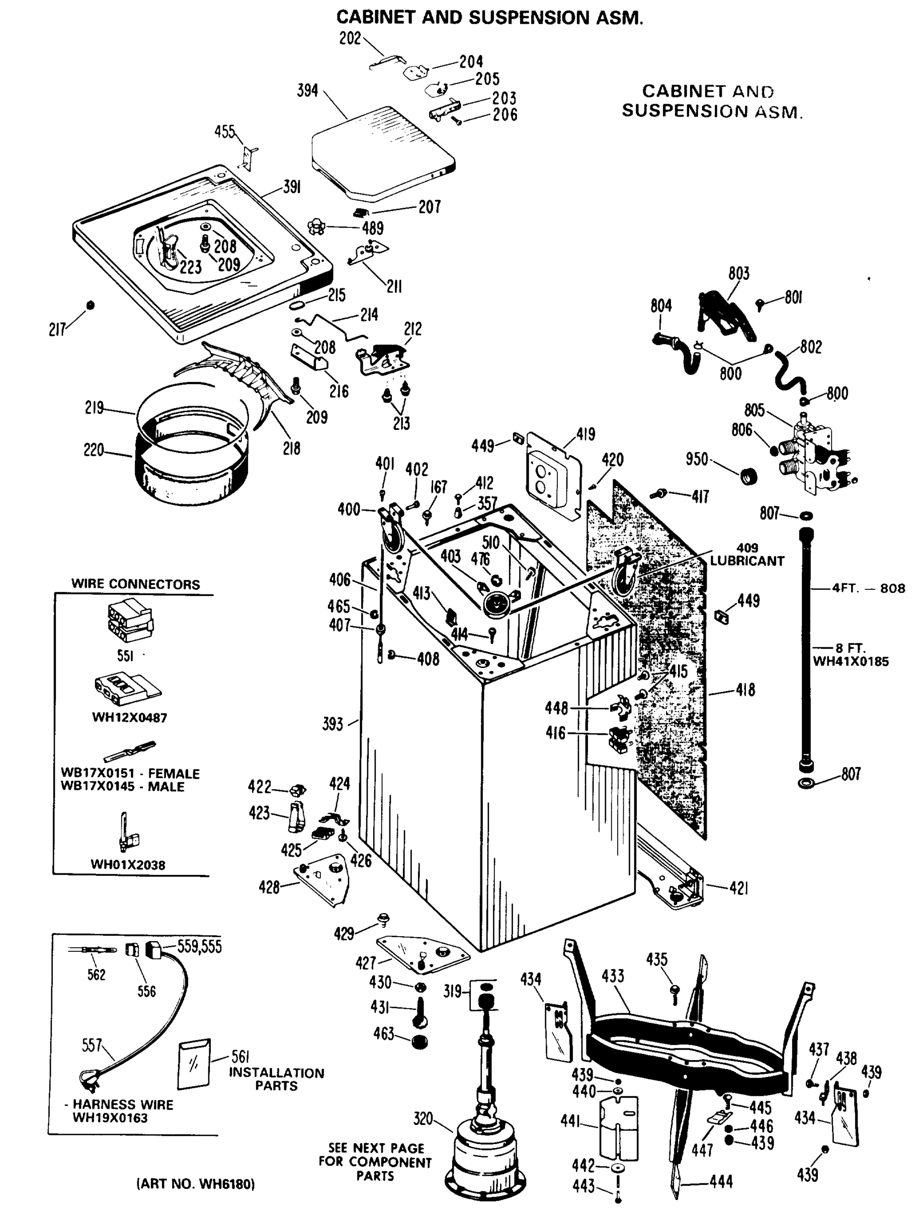 CABINET AND SUSPENSION ASM.