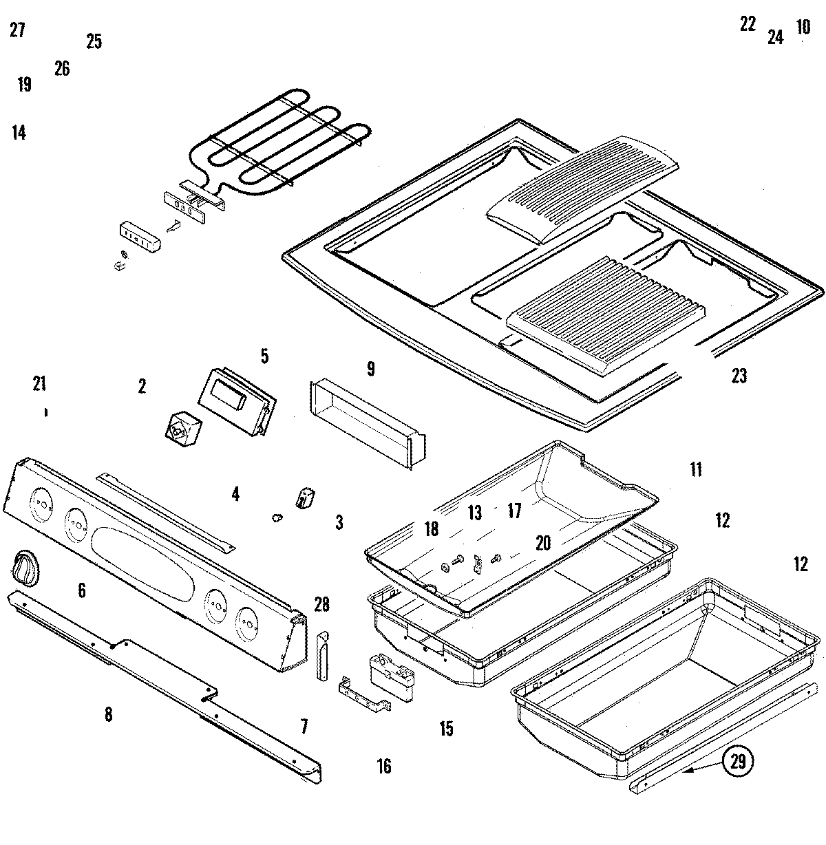 03 - CONTROL PANEL/TOP ASSEMBLY