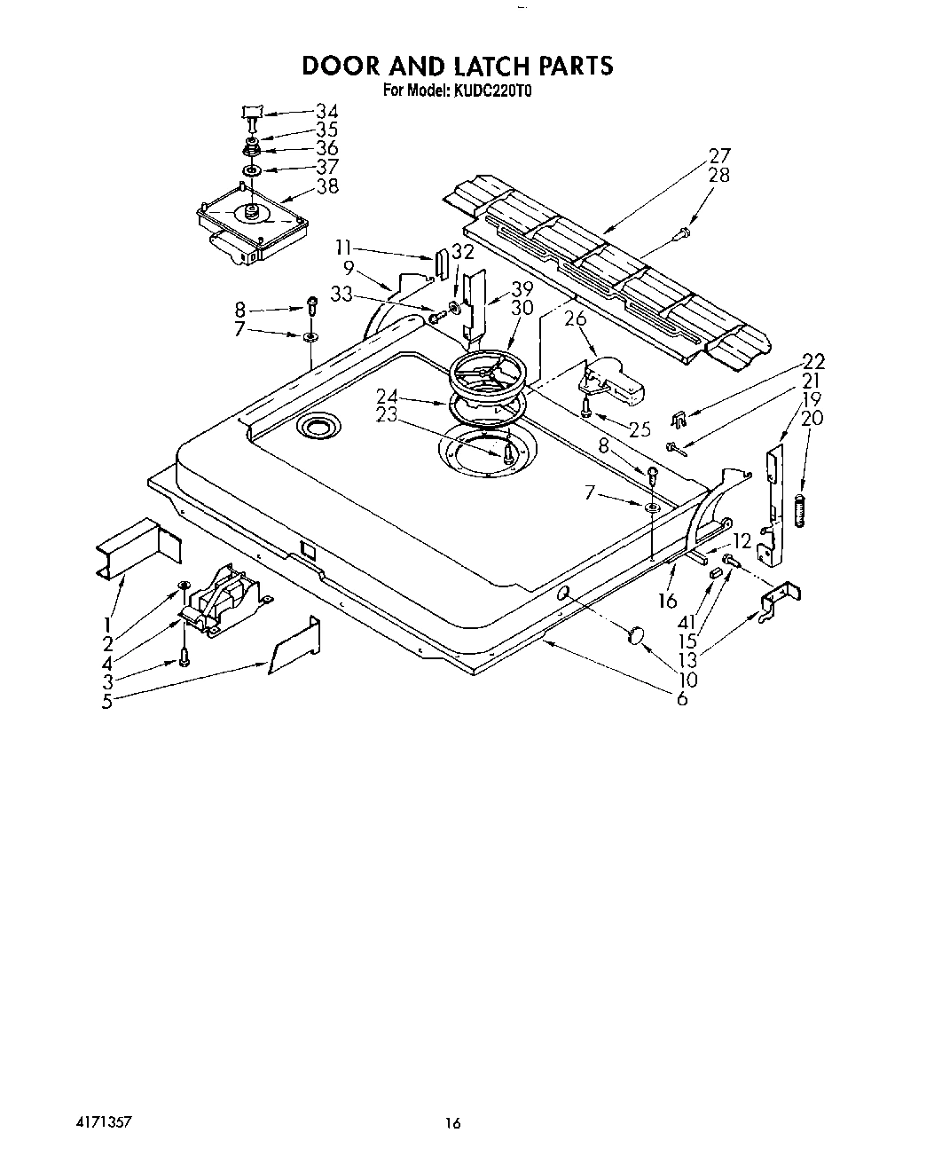 13 - DOOR AND LATCH