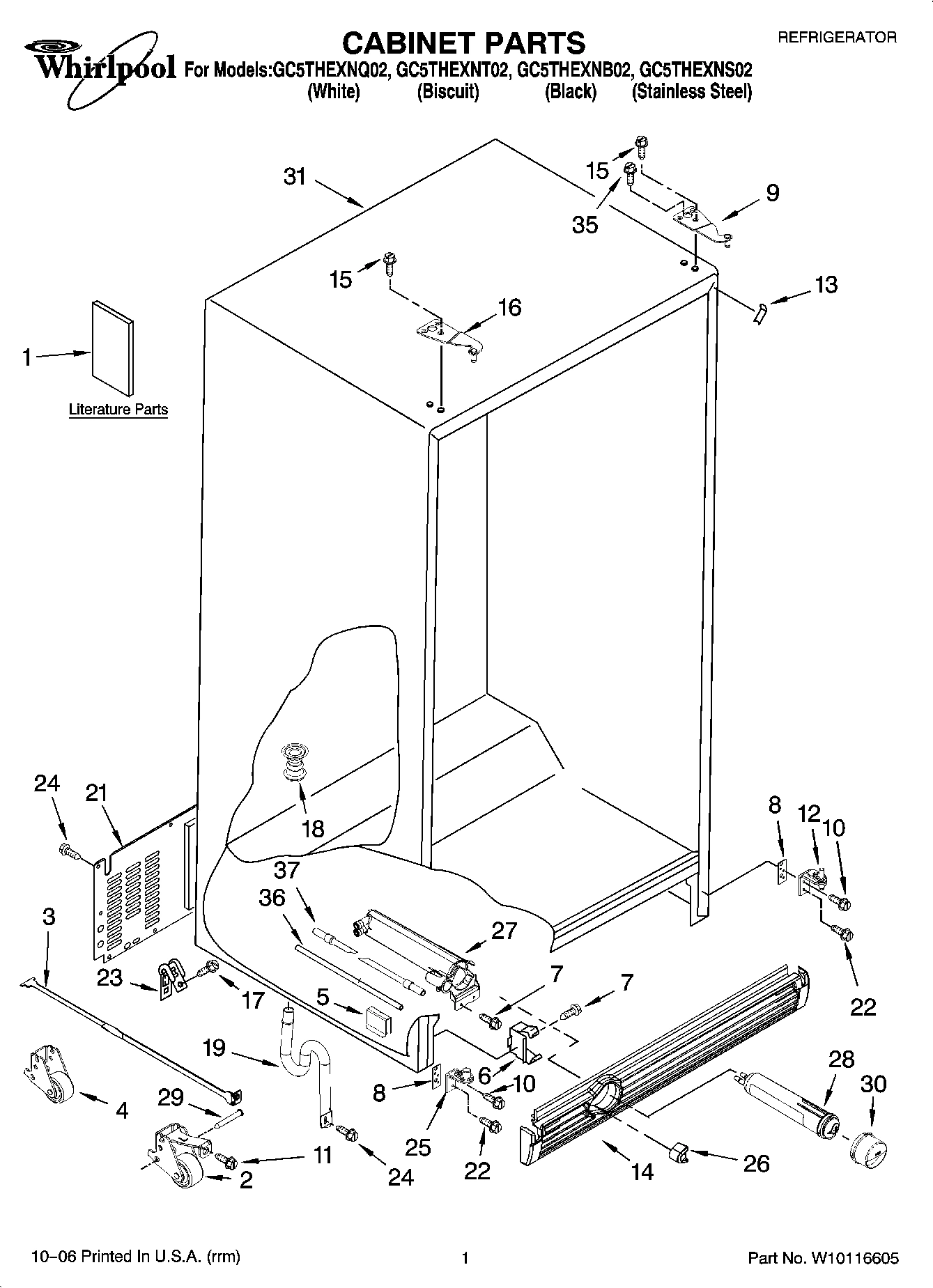 01 - CABINET PARTS