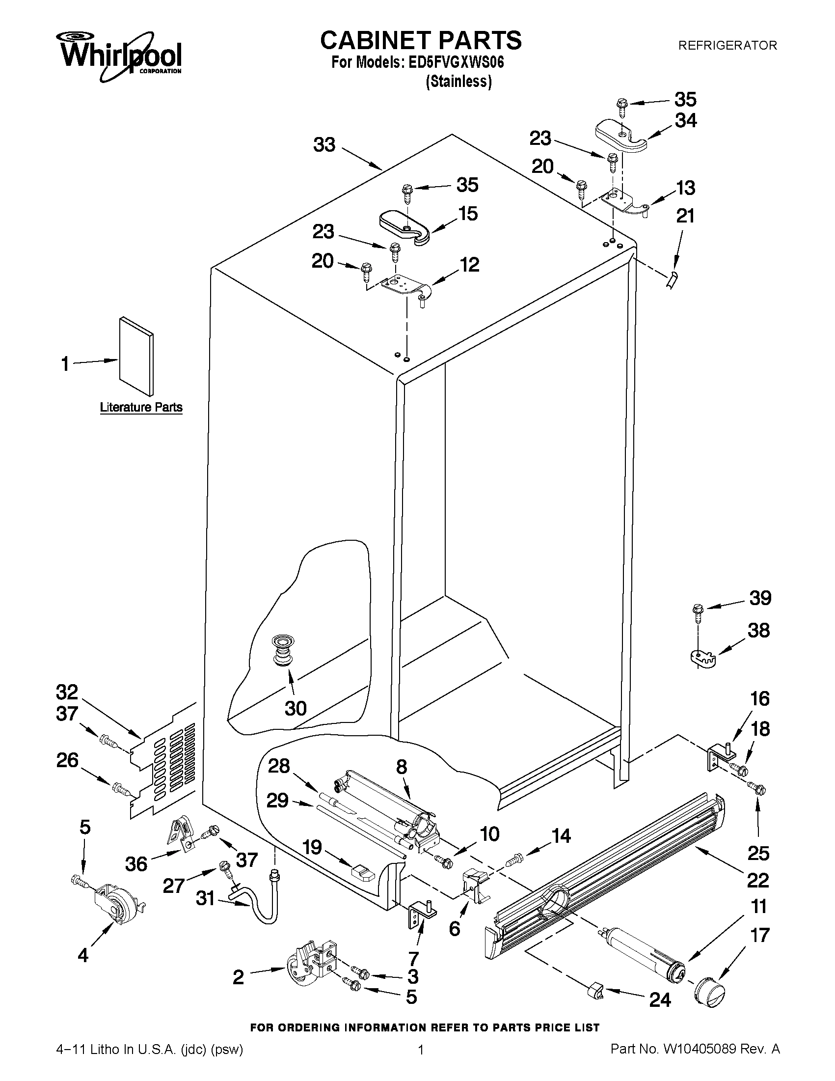 01 - CABINET PARTS