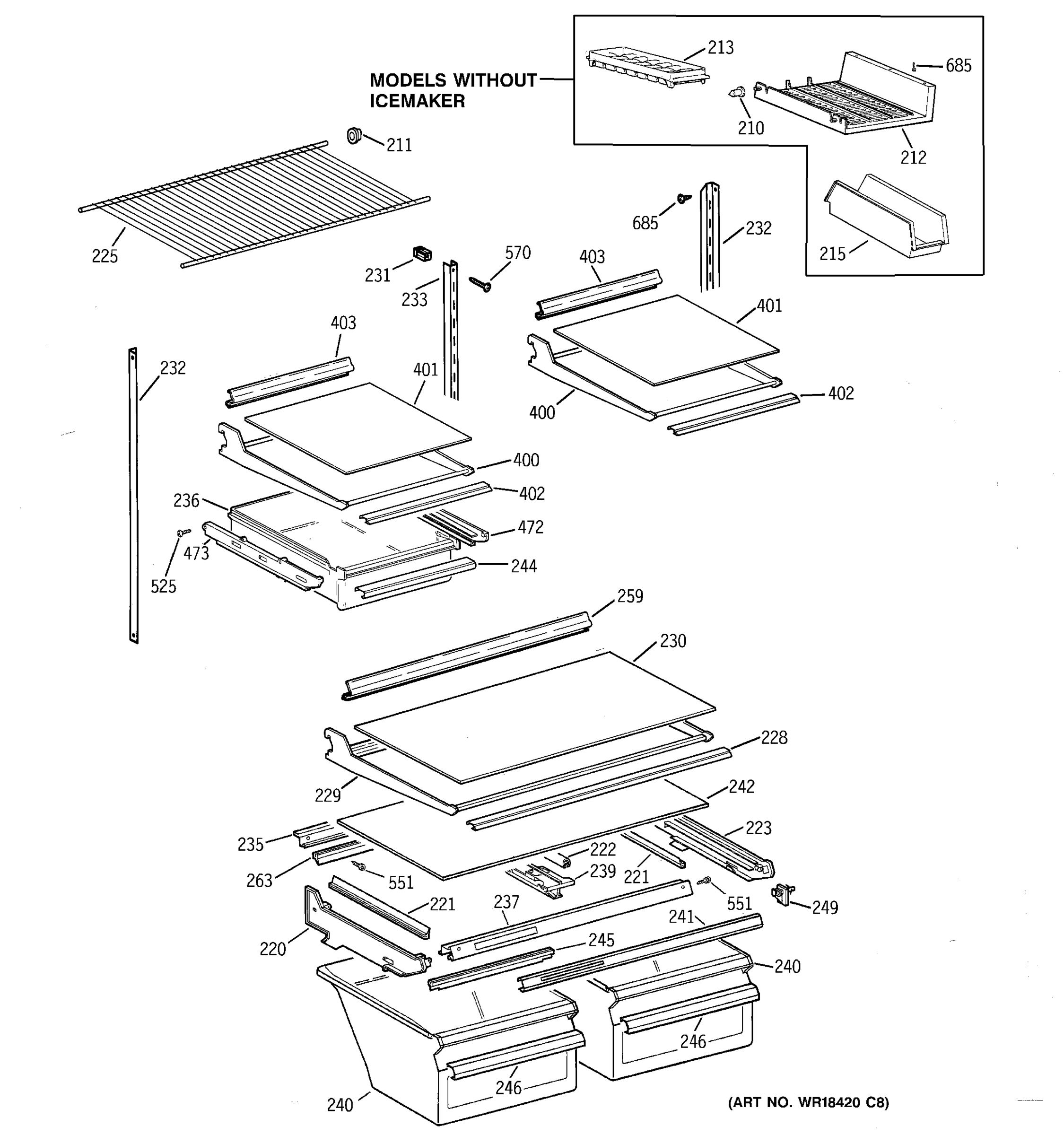 SHELF PARTS