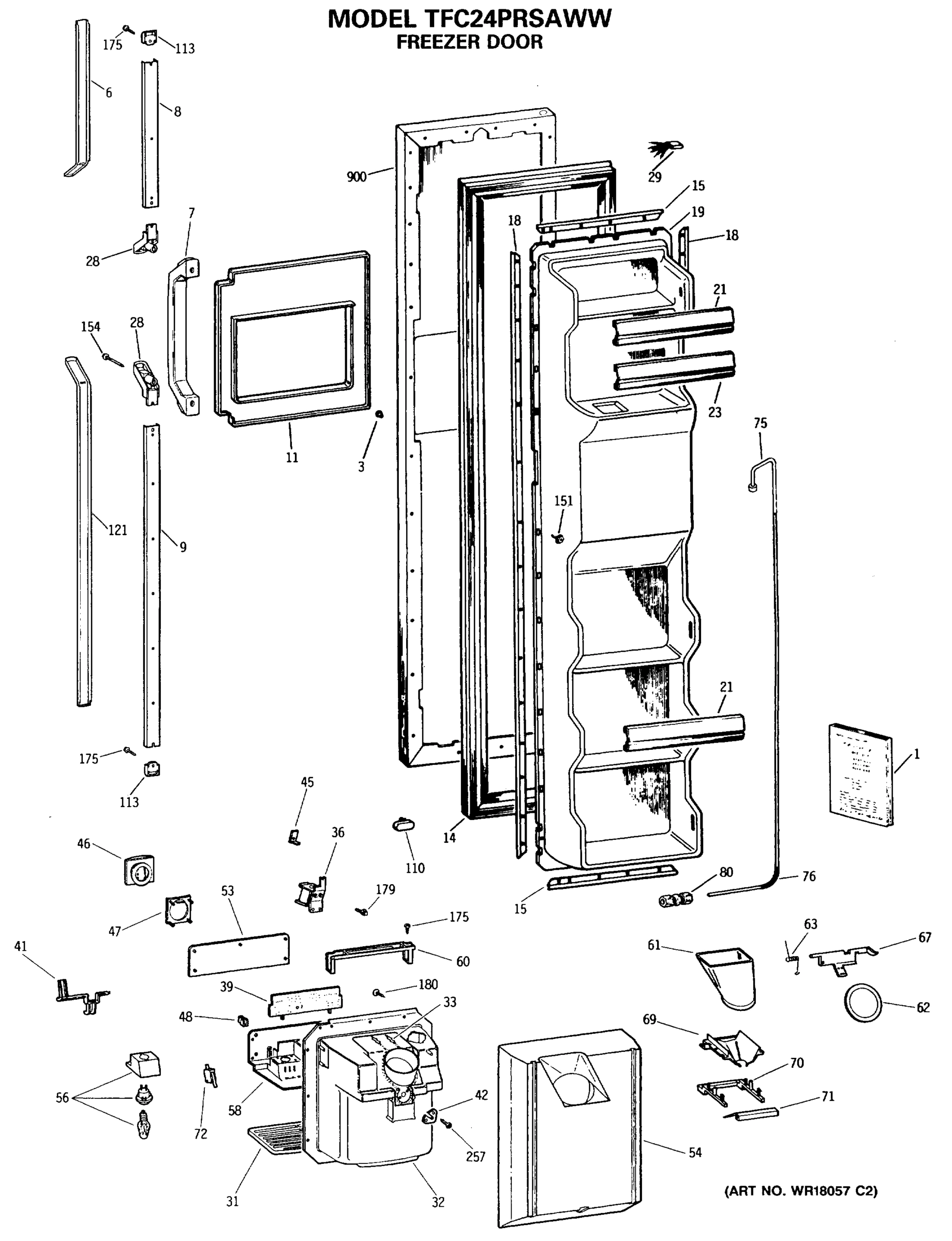 FREEZER DOOR
