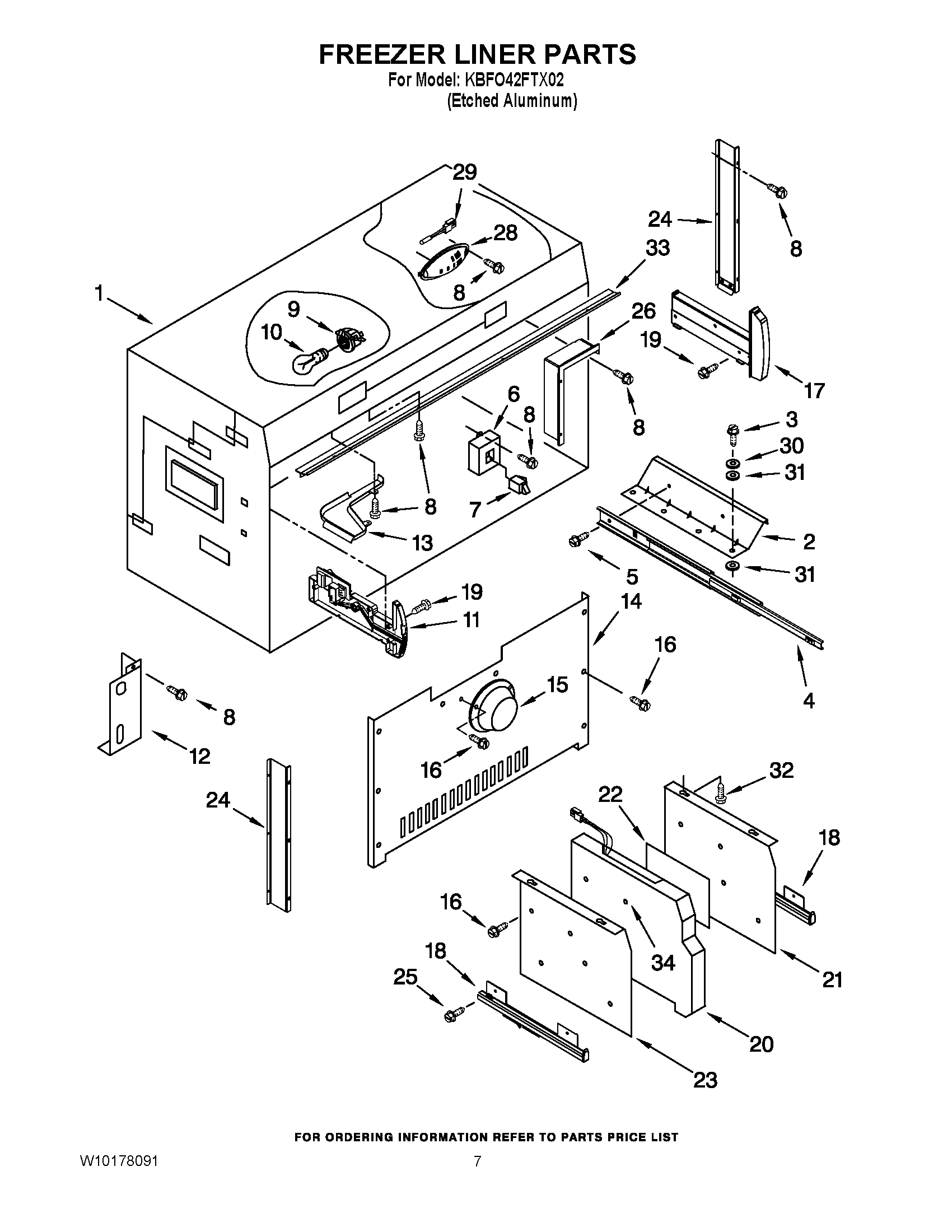 05 - FREEZER LINER PARTS