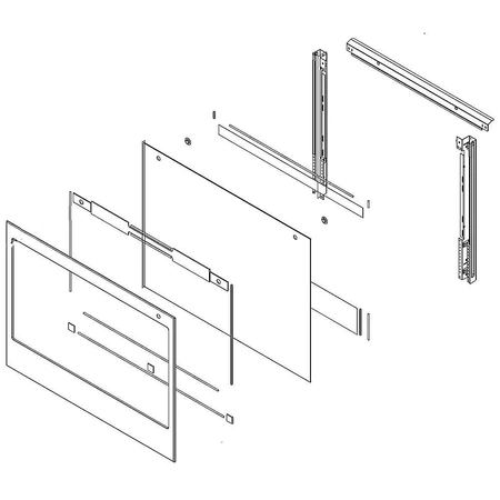 W11457684 Whirlpool Door Glass