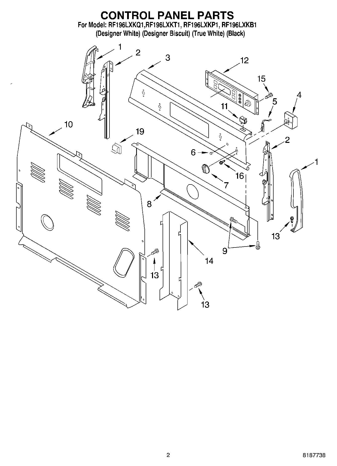 02 - CONTROL PANEL PARTS