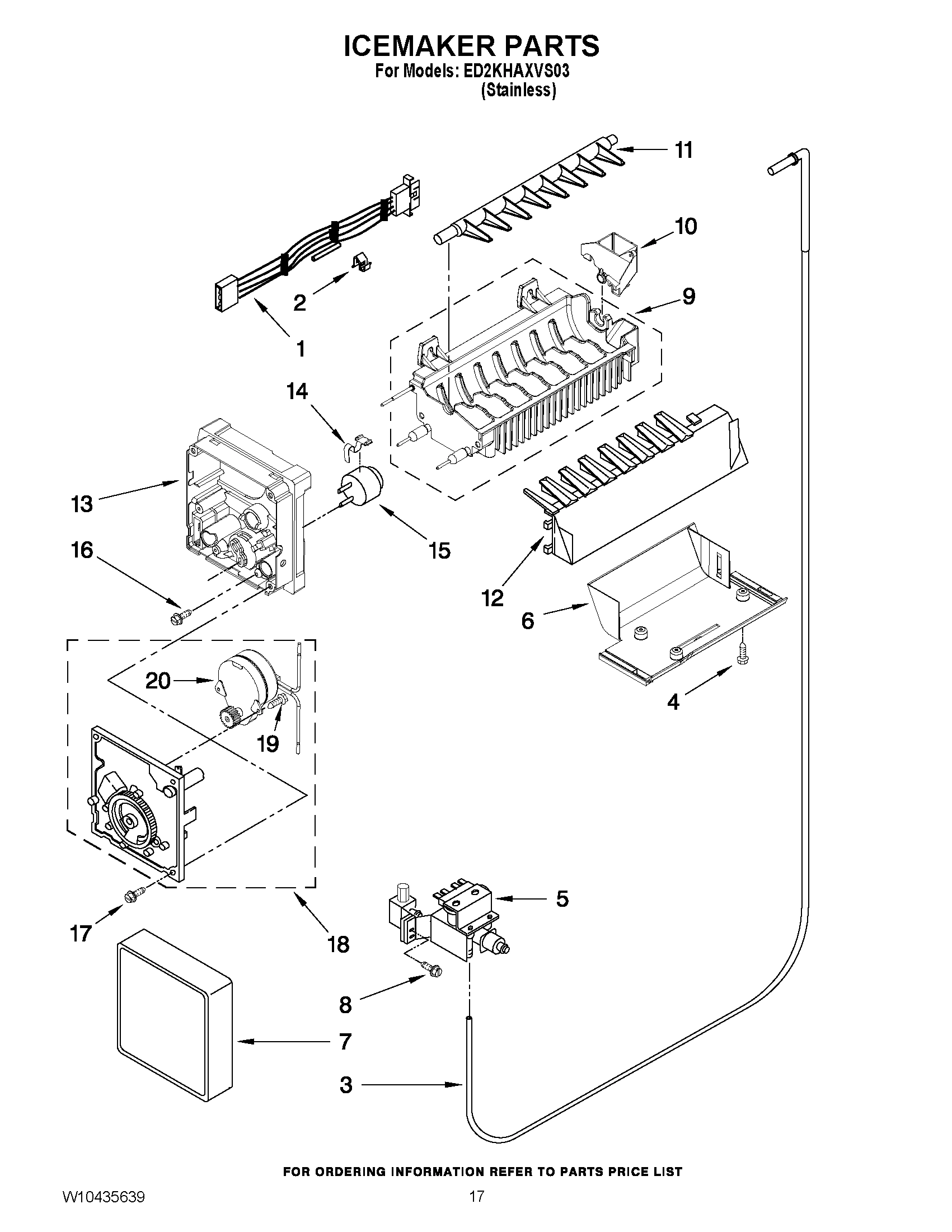 12 - ICEMAKER PARTS