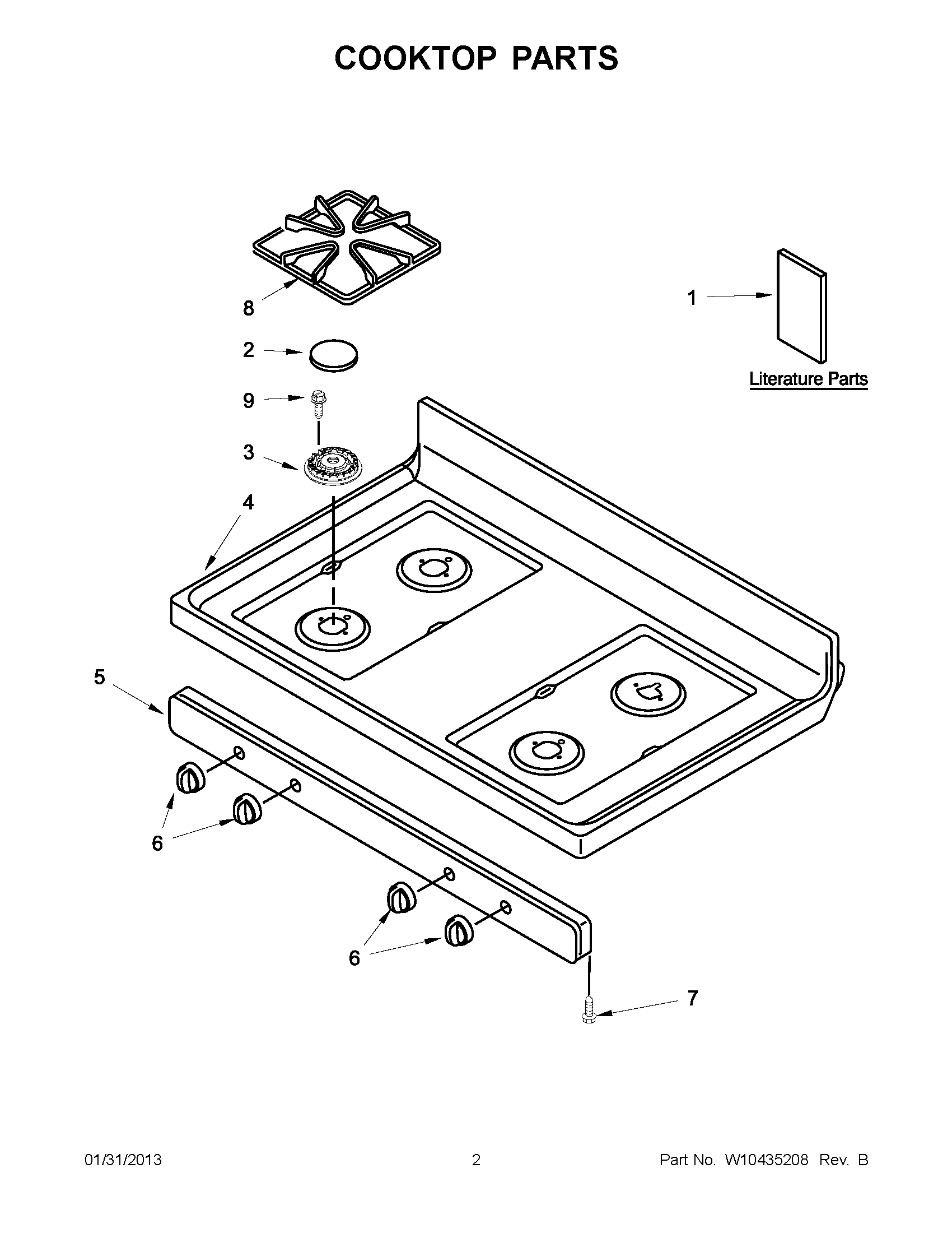 01 - COOKTOP PARTS