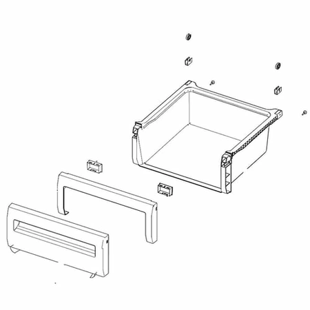 DA97-07562B Samsung Right Side Vegetable Case