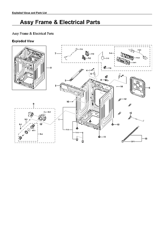 FRAME & ELECTRICAL ASSY