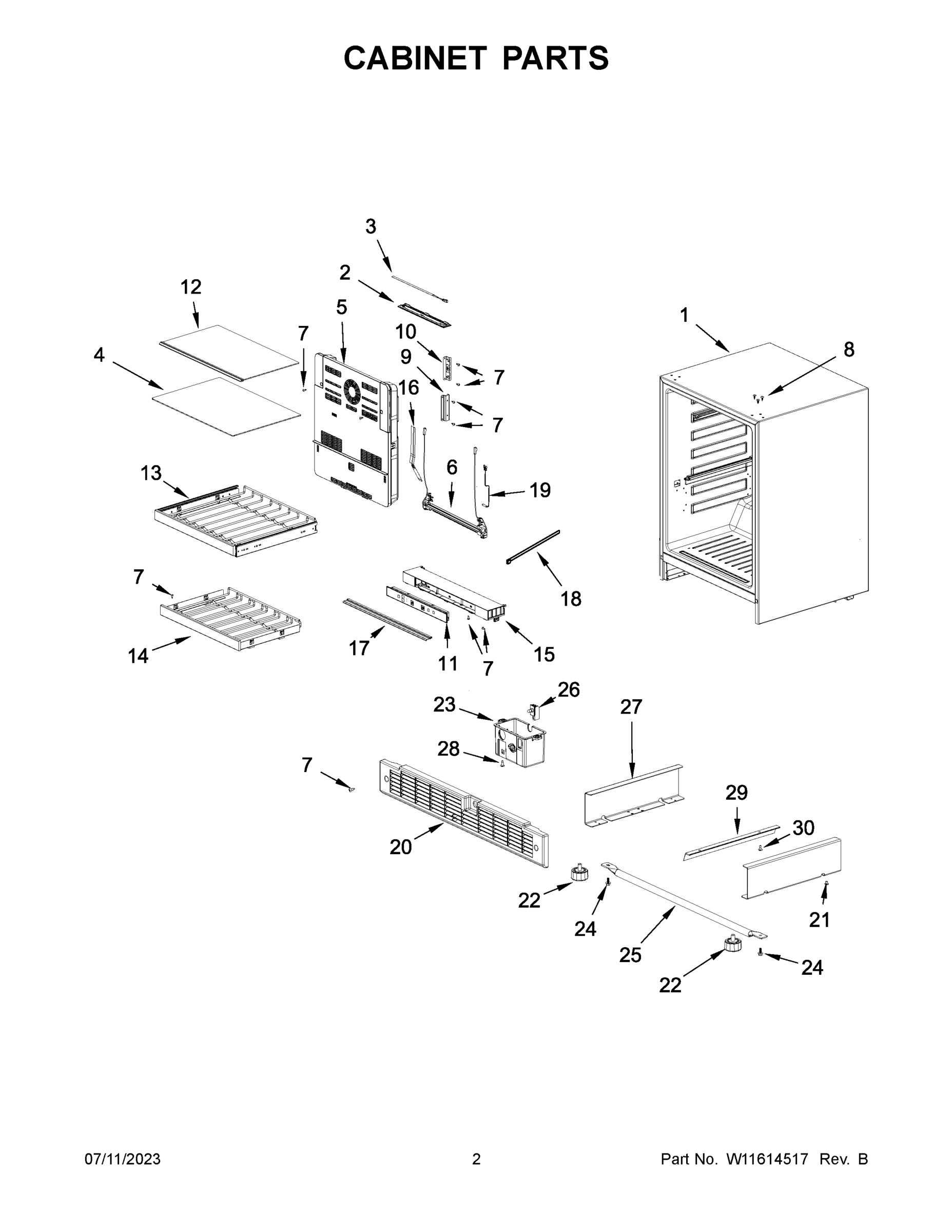 02 - CABINET PARTS