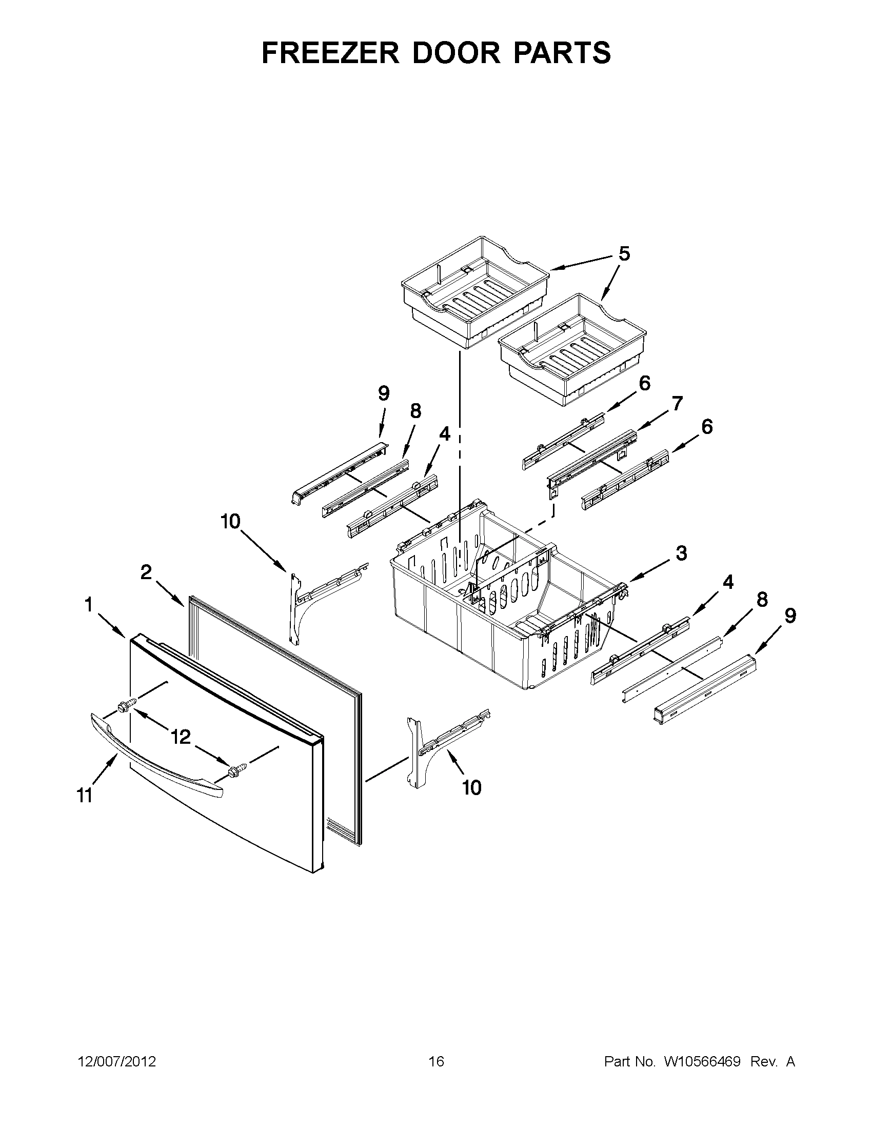 08 - FREEZER DOOR PARTS