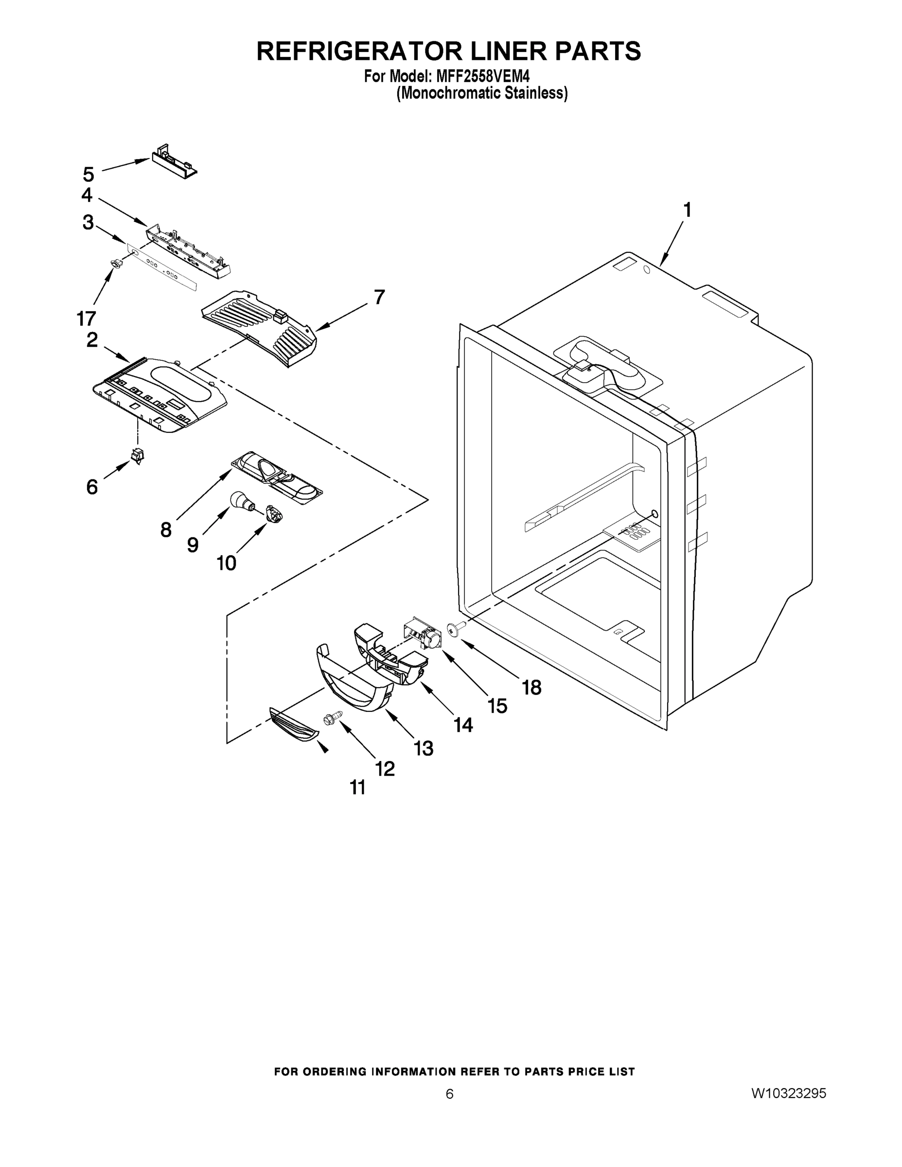 04 - REFRIGERATOR LINER PARTS