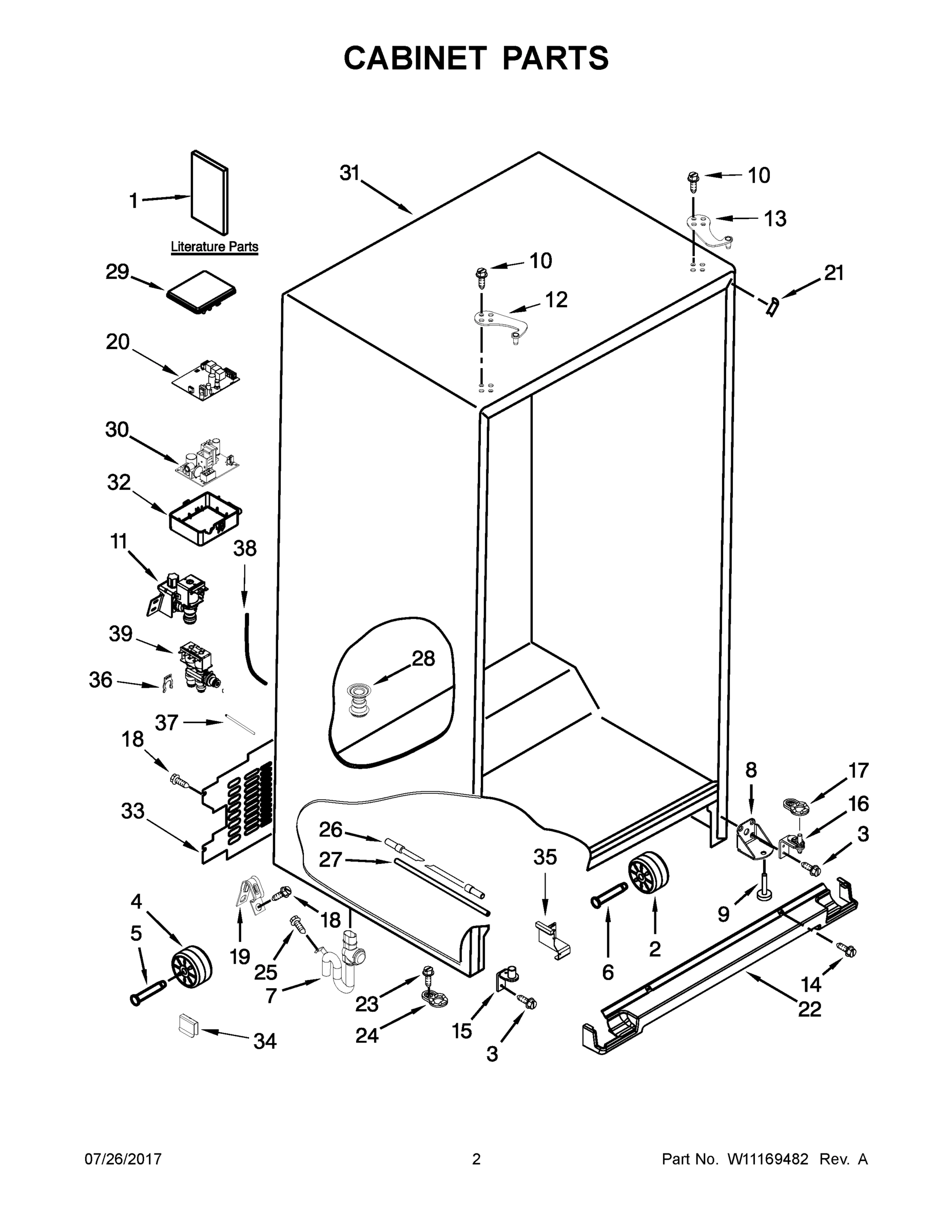 02 - CABINET PARTS