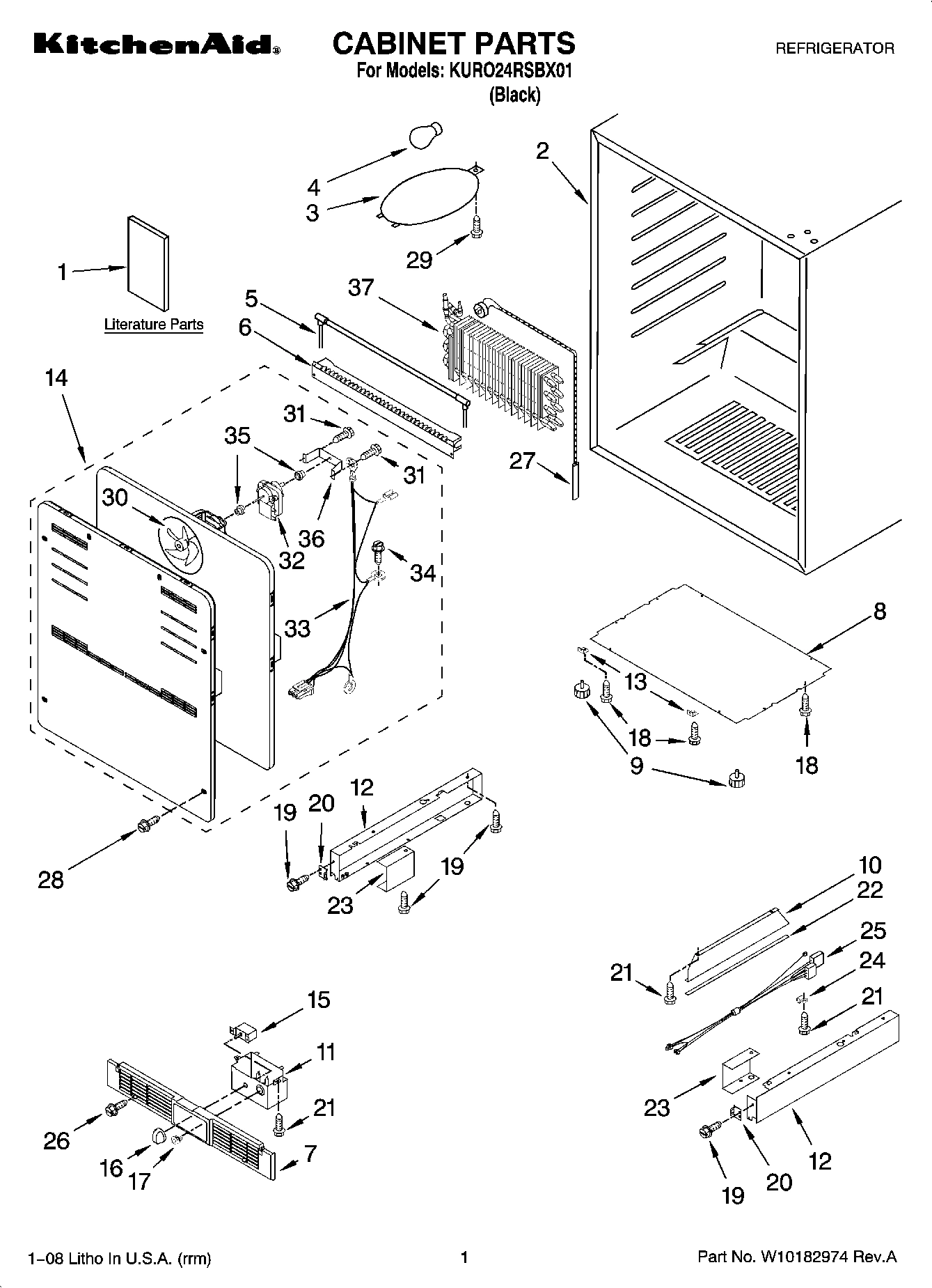 01 - CABINET PARTS
