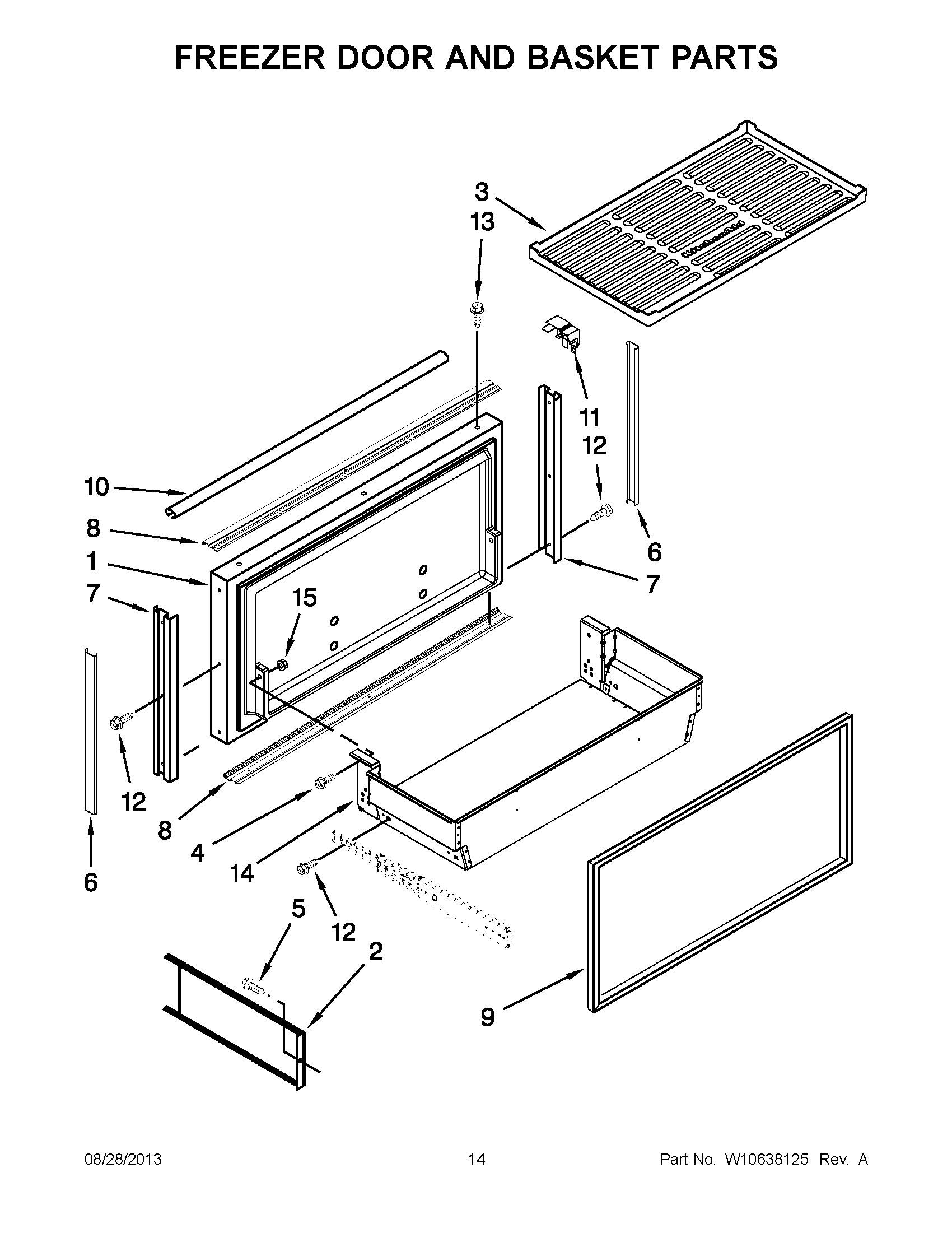 08 - FREEZER DOOR AND BASKET PARTS
