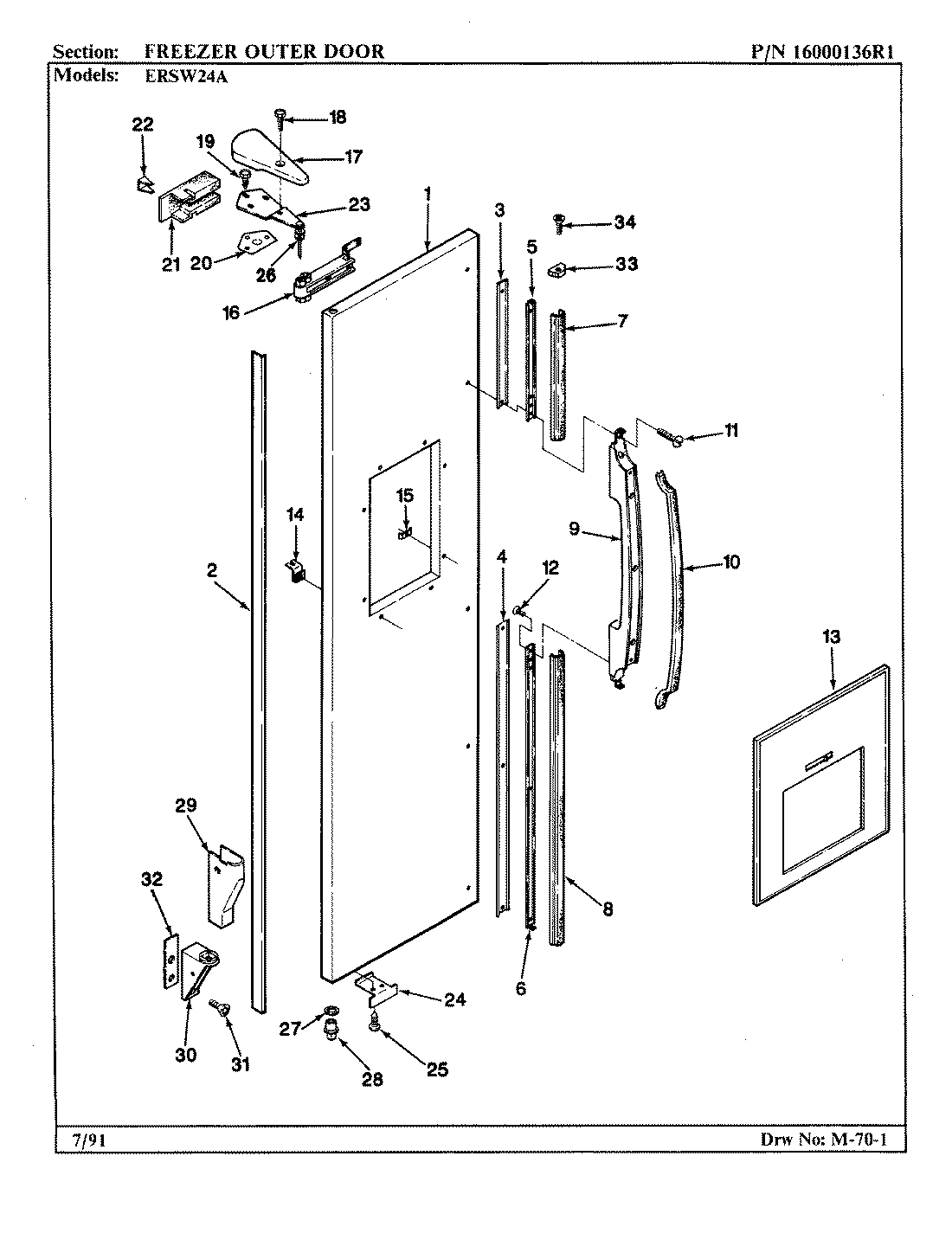 03 - FREEZER OUTER DOOR