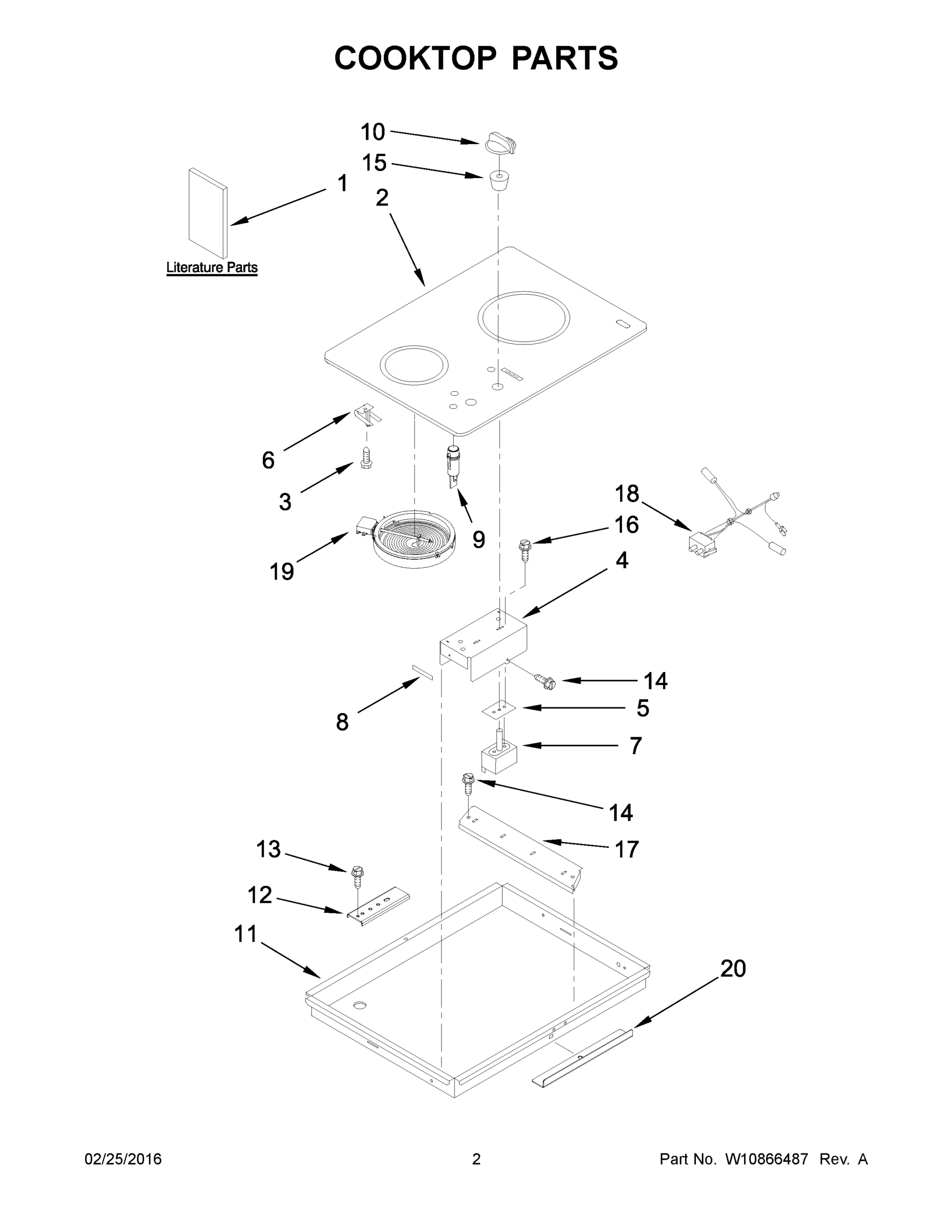 02 - COOKTOP PARTS