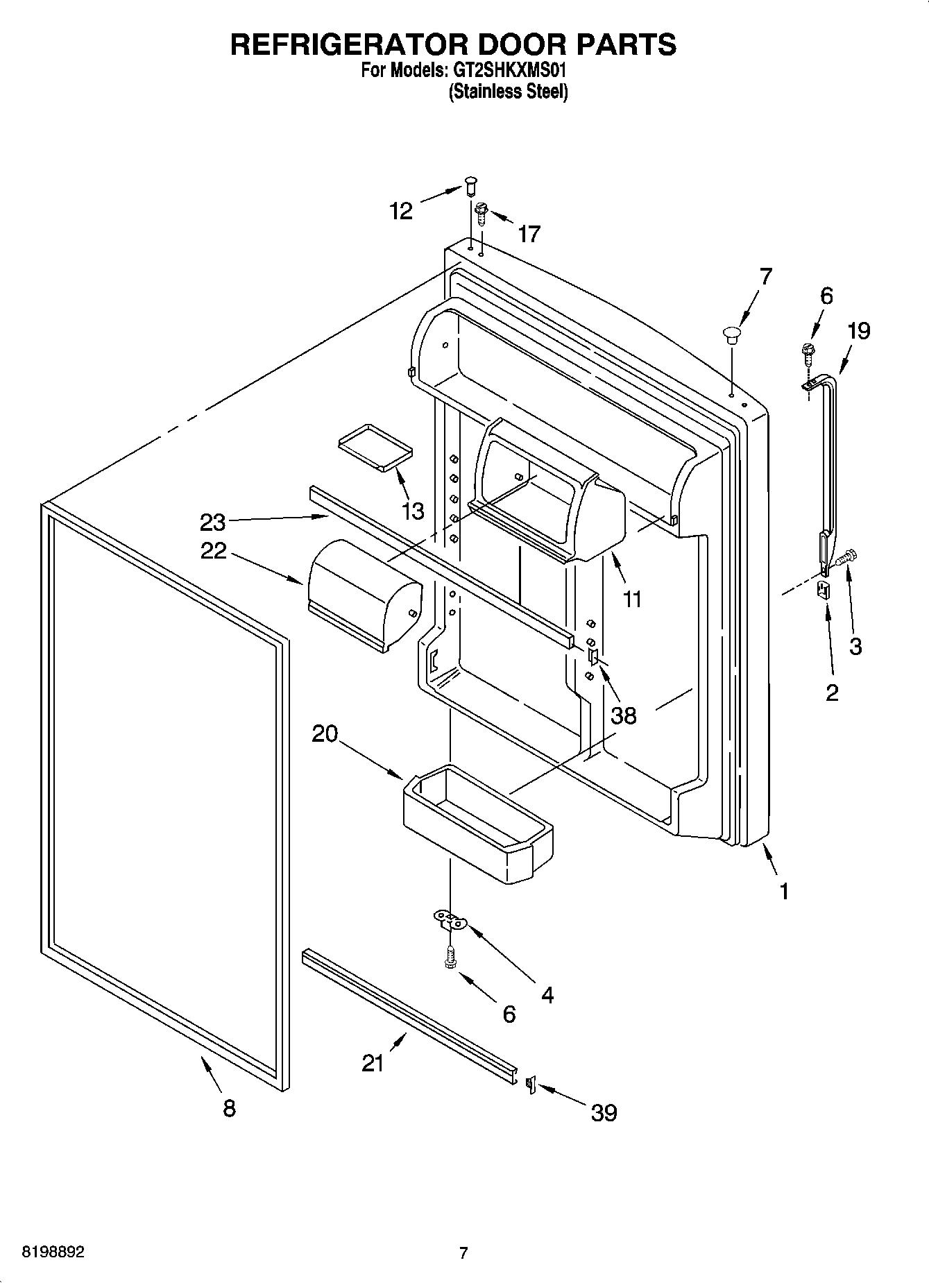 04 - REFRIGERATOR DOOR PARTS