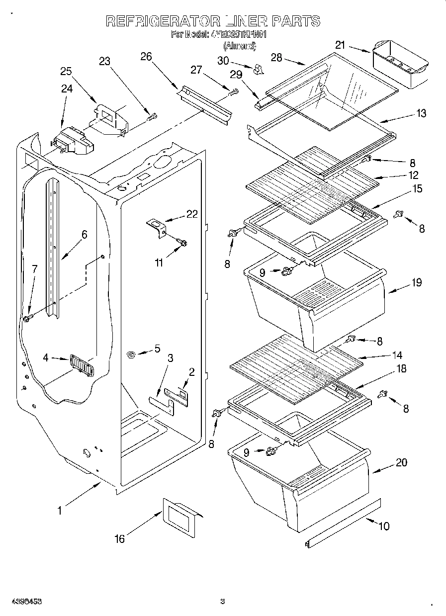 02 - REFRIGERATOR LINER