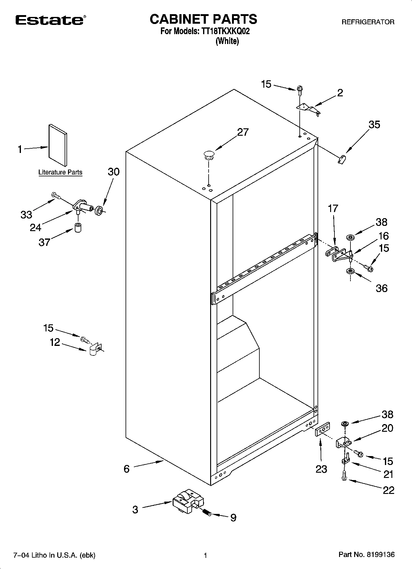 01 - CABINET PARTS