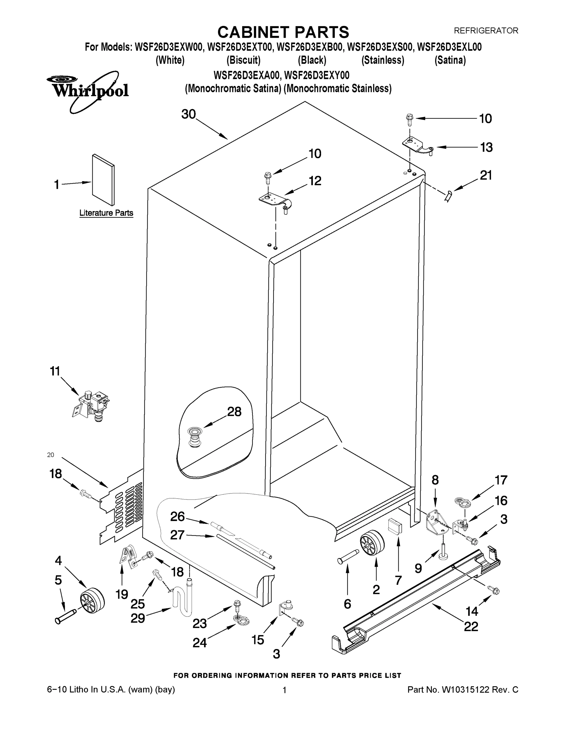 01 - CABINET PARTS