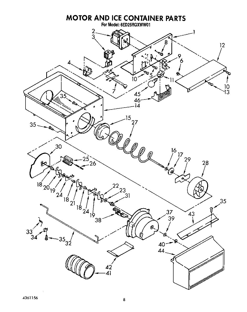 06 - MOTOR AND ICE CONTAINER