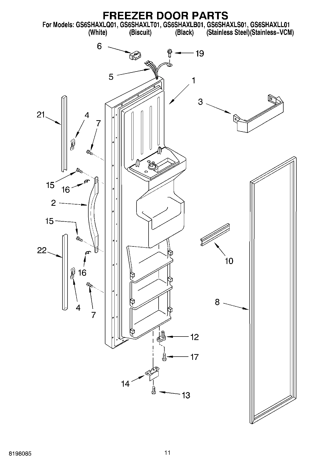 07 - FREEZER DOOR