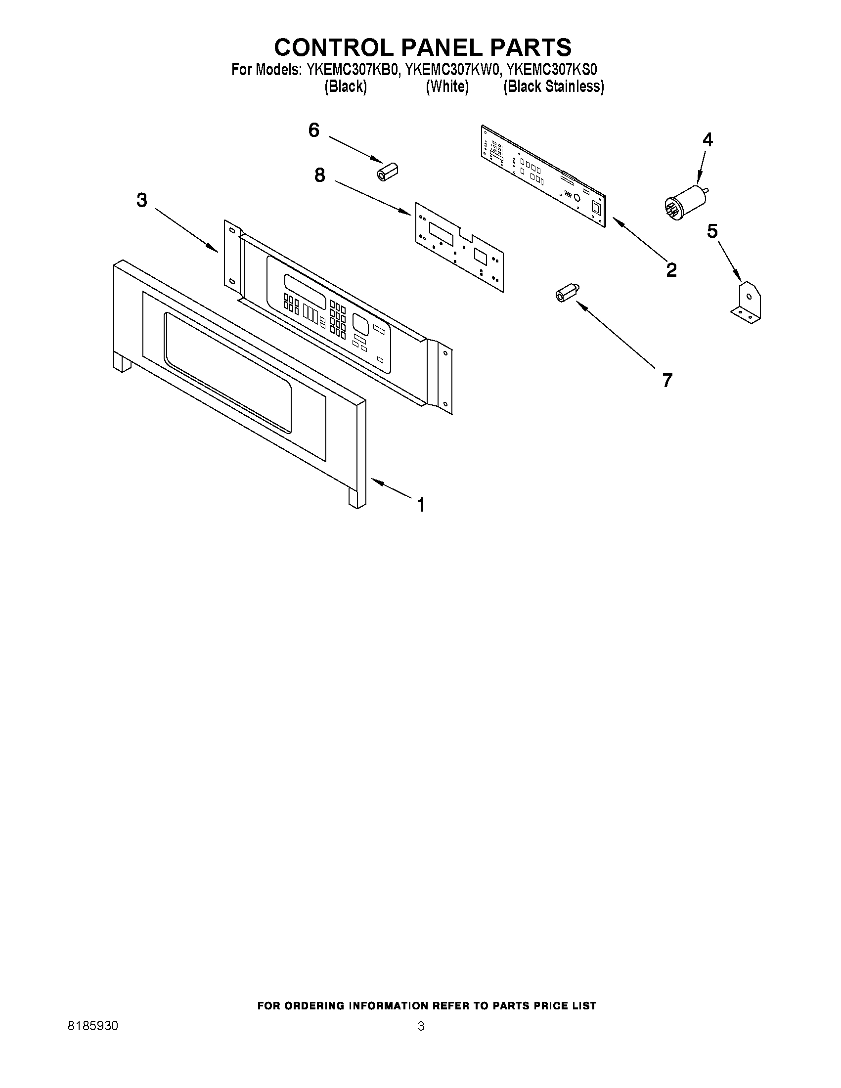 02 - CONTROL PANEL PARTS
