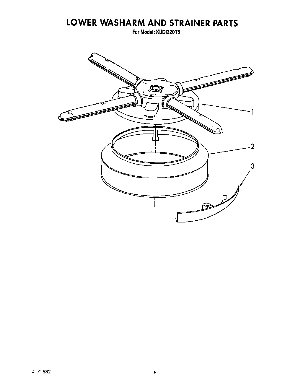 06 - LOWER WASHARM AND STRAINER