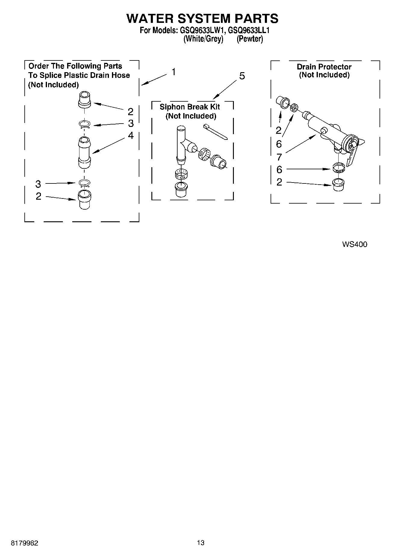 09 - WATER SYSTEM PARTS