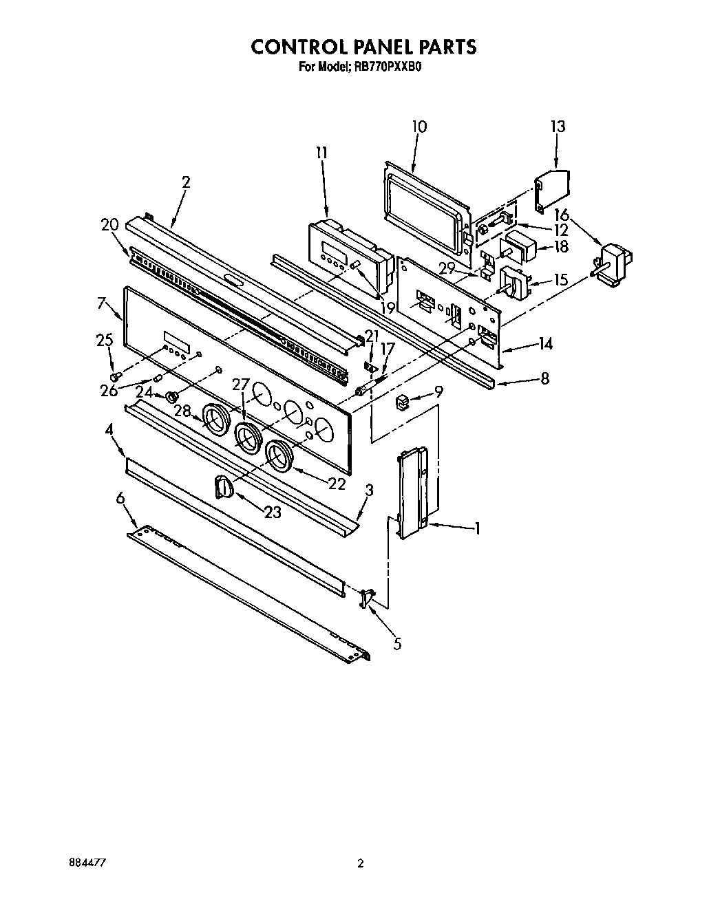 02 - CONTROL PANEL, LIT/OPTIONAL