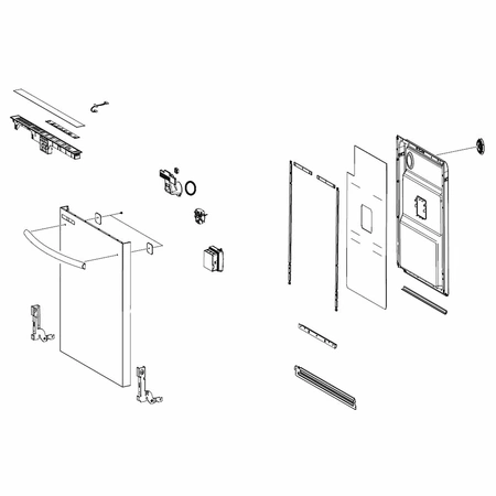 DD82-01374B Samsung Door Assembly ODM D